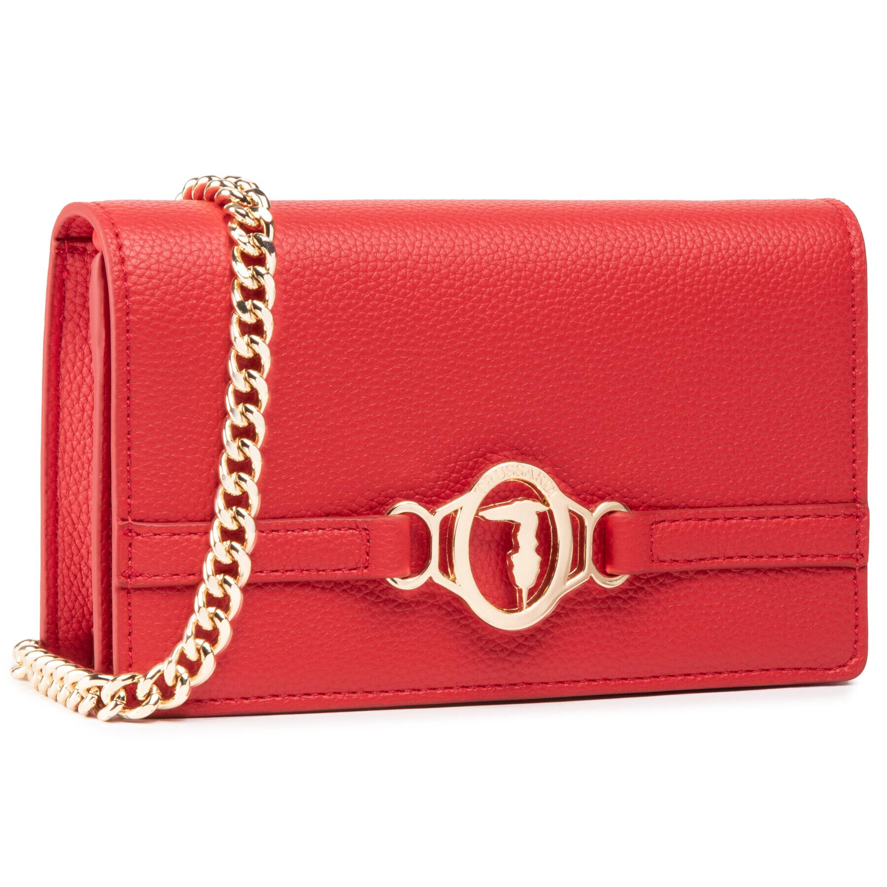 Trussardi Дамска чанта Pre Popy Clutch 75B01125 Червен - Pepit.bg