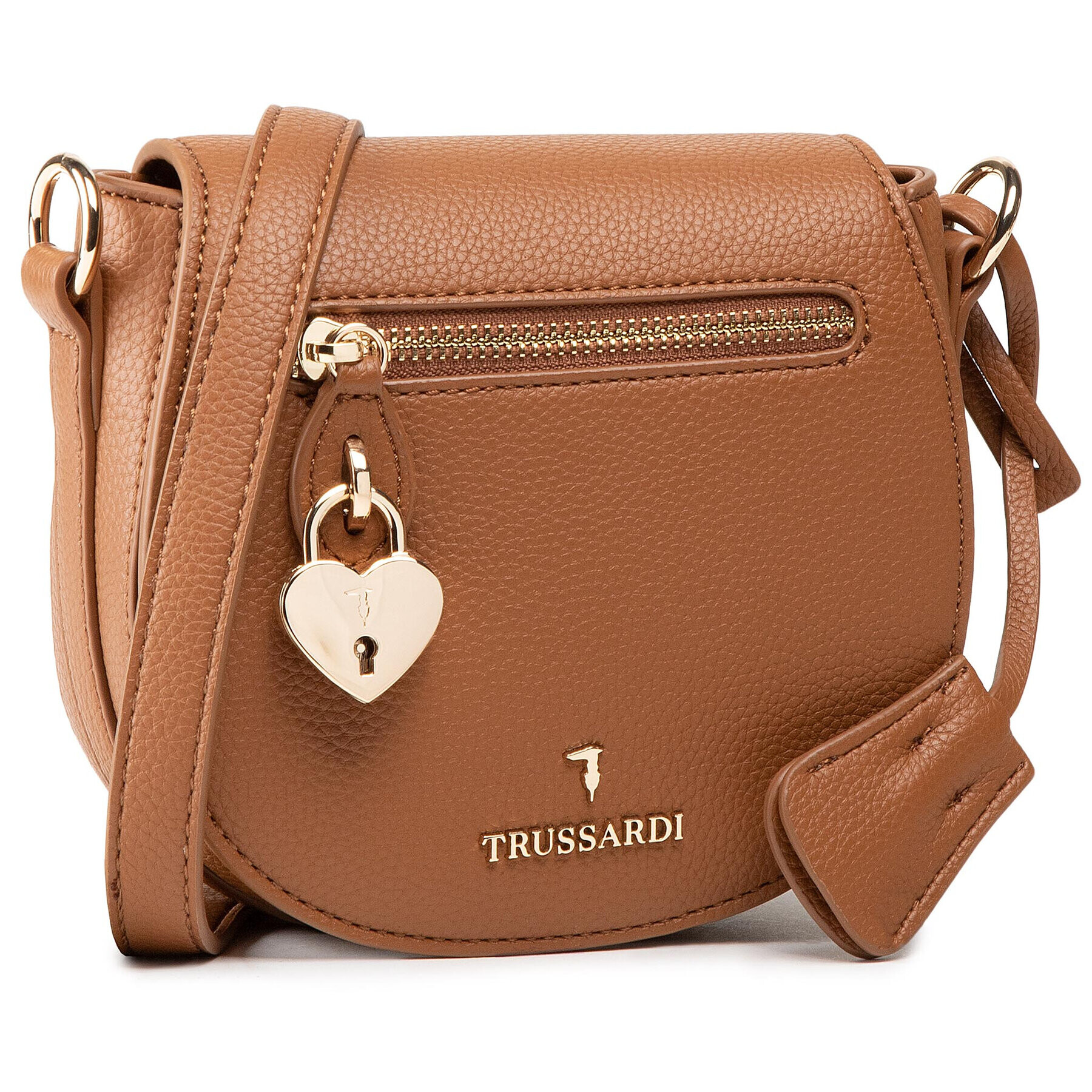 Trussardi Дамска чанта Shoulder Sm Grana 75B01082 Кафяв - Pepit.bg