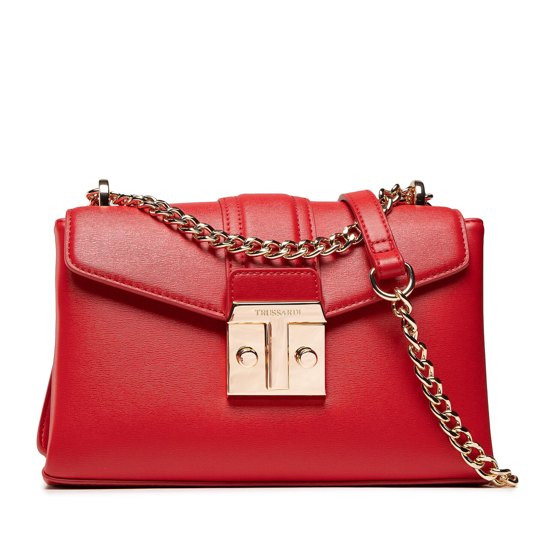 Trussardi Дамска чанта Tulip Flap 75B01110 Червен - Pepit.bg