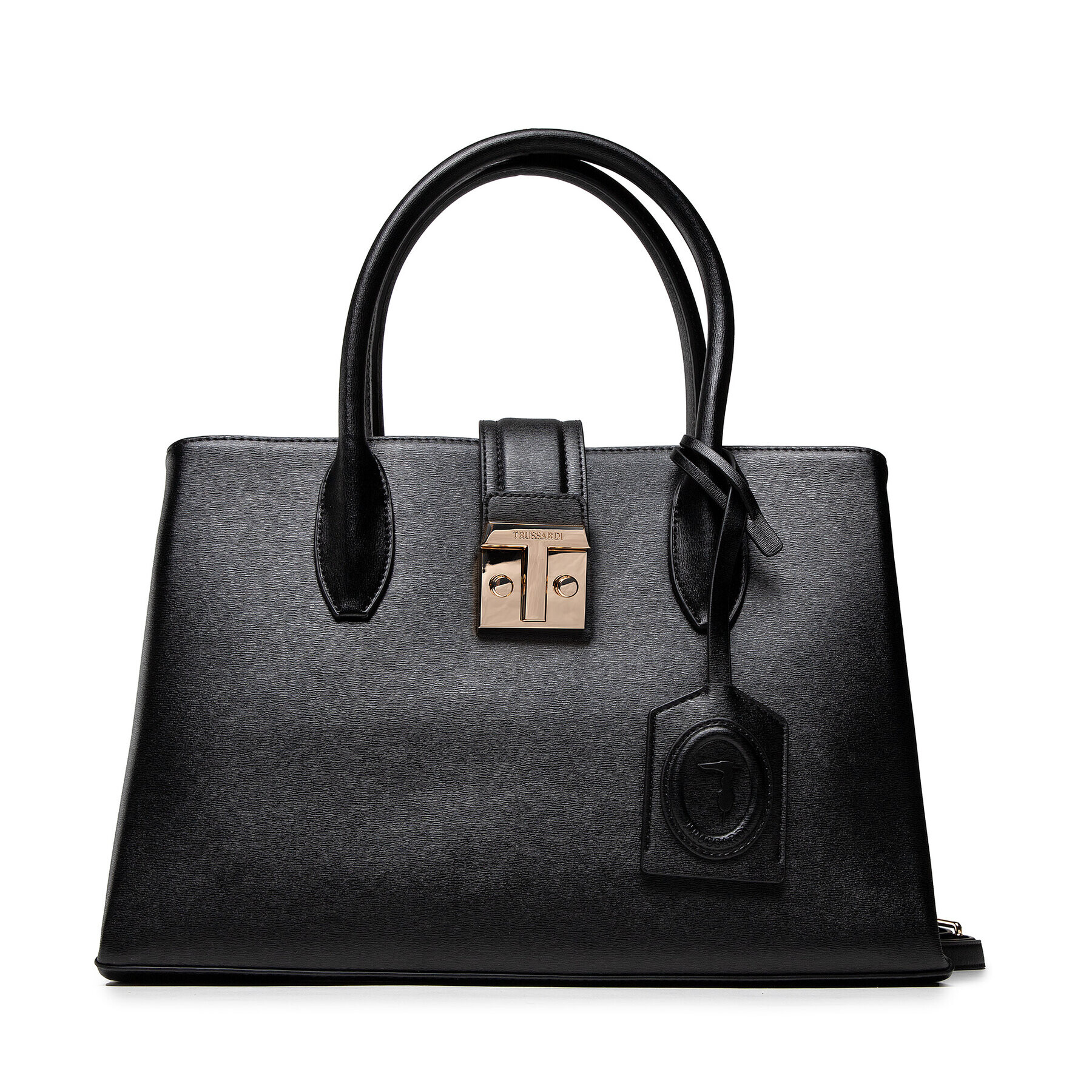 Trussardi Дамска чанта Tulip Tote Md 75B01089 Черен - Pepit.bg