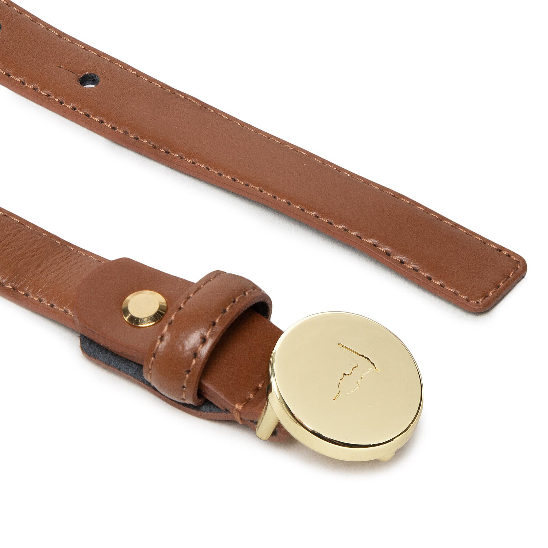 Trussardi Дамски колан Belt H2 Cm Oval 75L00179 Кафяв - Pepit.bg