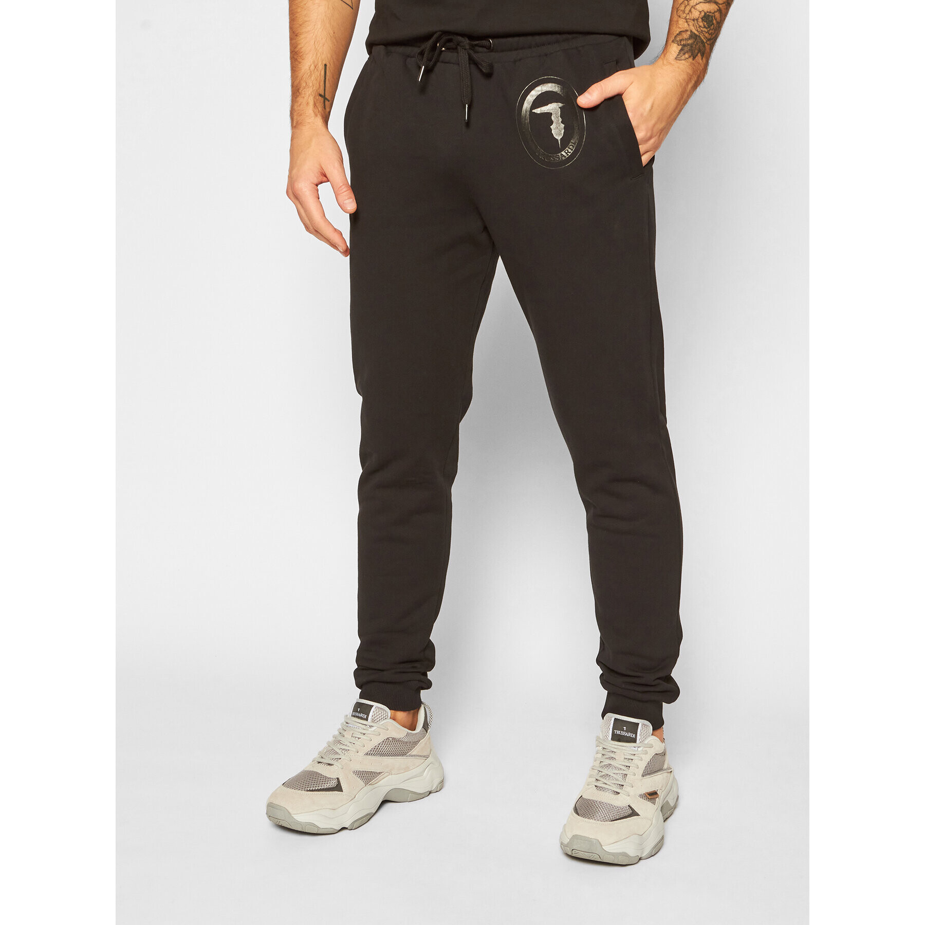 Trussardi Долнище анцуг Brushed 52P00131 Черен Regular Fit - Pepit.bg