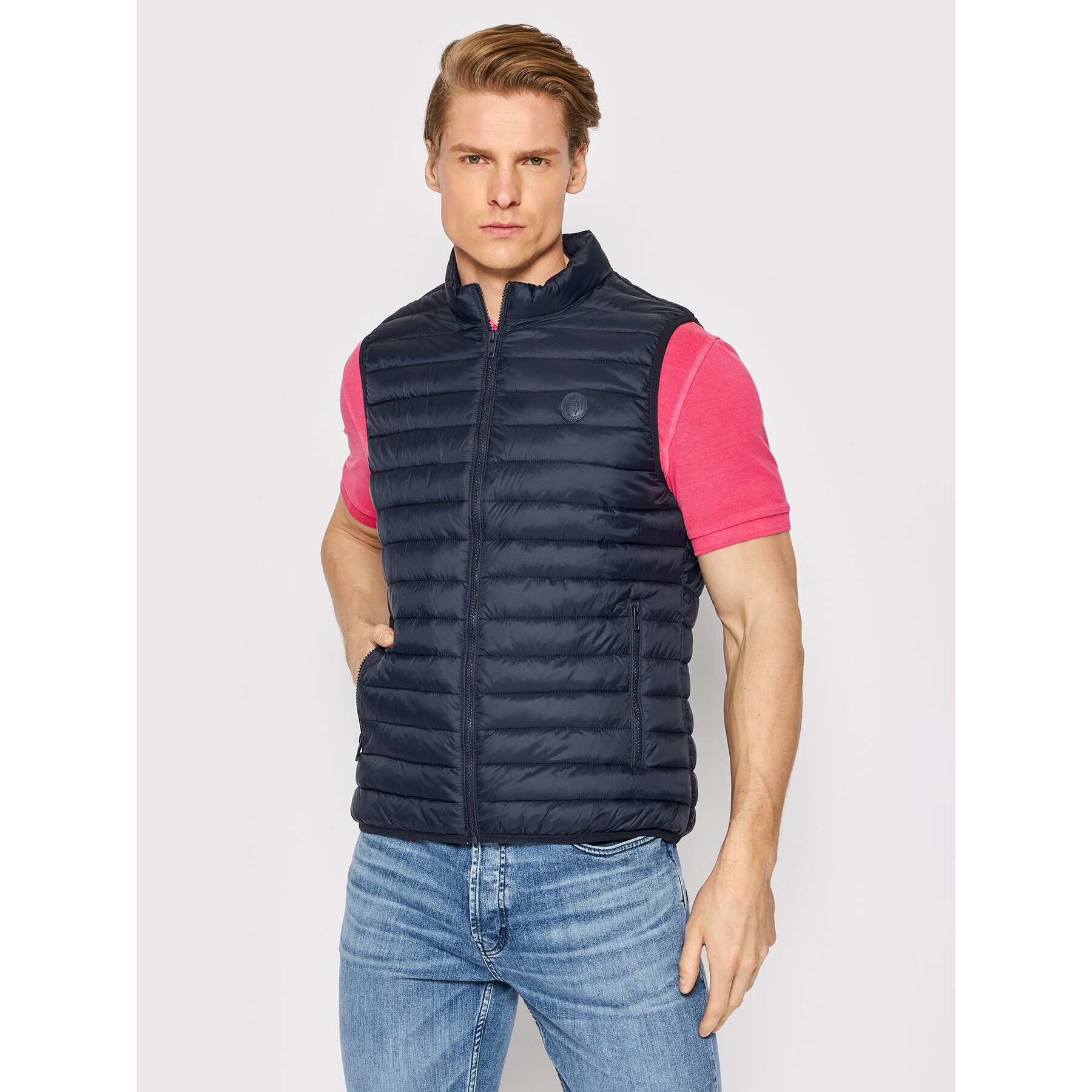 Trussardi Елек 52S00711 Тъмносин Regular Fit - Pepit.bg
