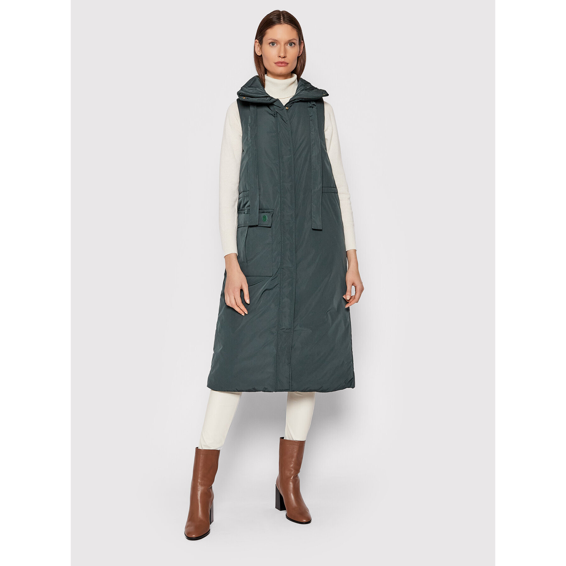 Trussardi Елек Scarab 56S00590 Зелен Regular Fit - Pepit.bg
