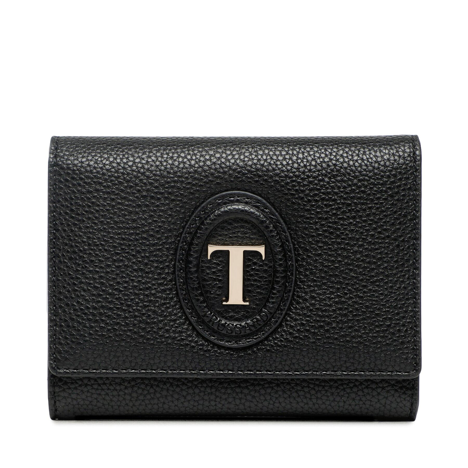 Trussardi Голям дамски портфейл 75W00348 Черен - Pepit.bg