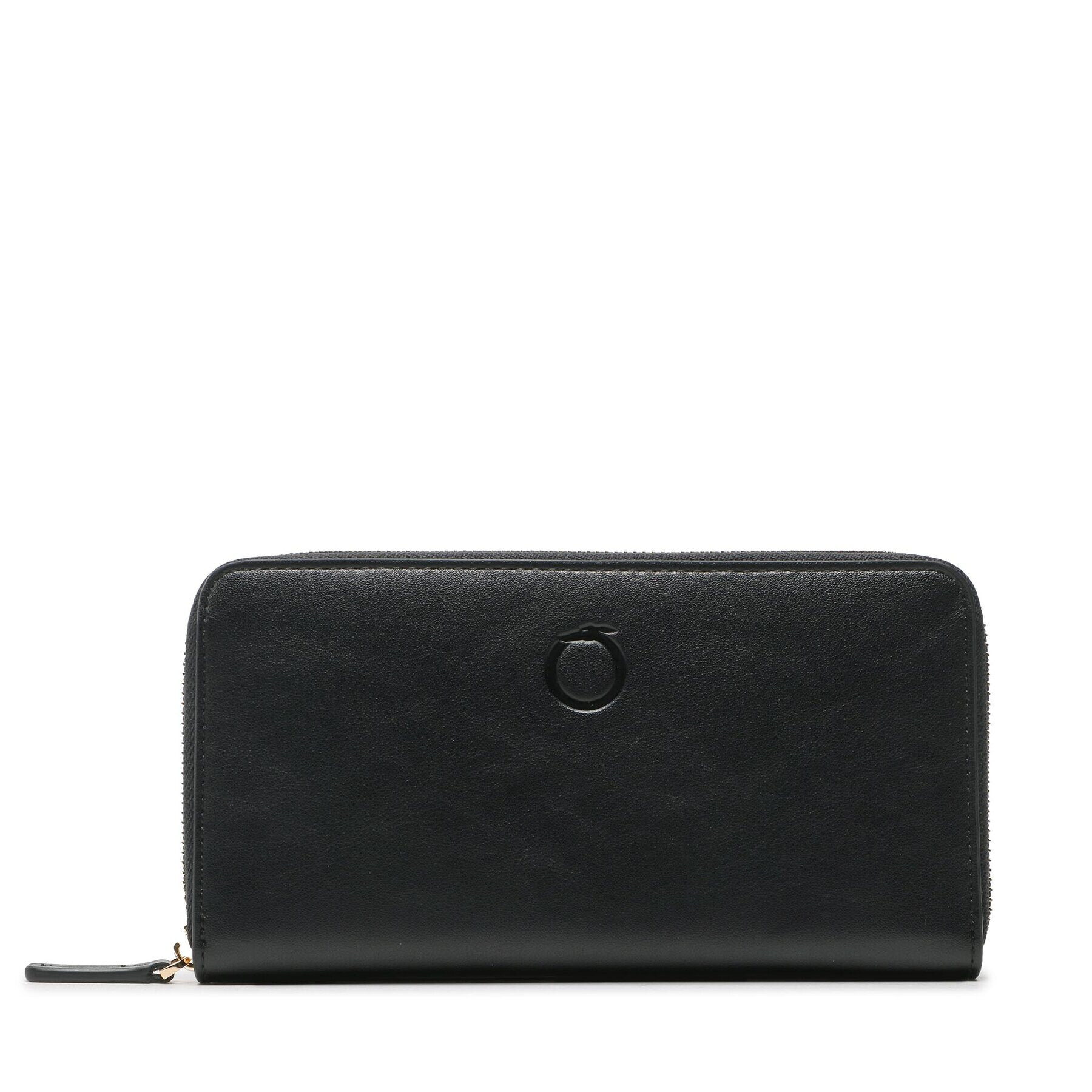 Trussardi Голям дамски портфейл Aster Zip Around Lg 75W00419 Черен - Pepit.bg