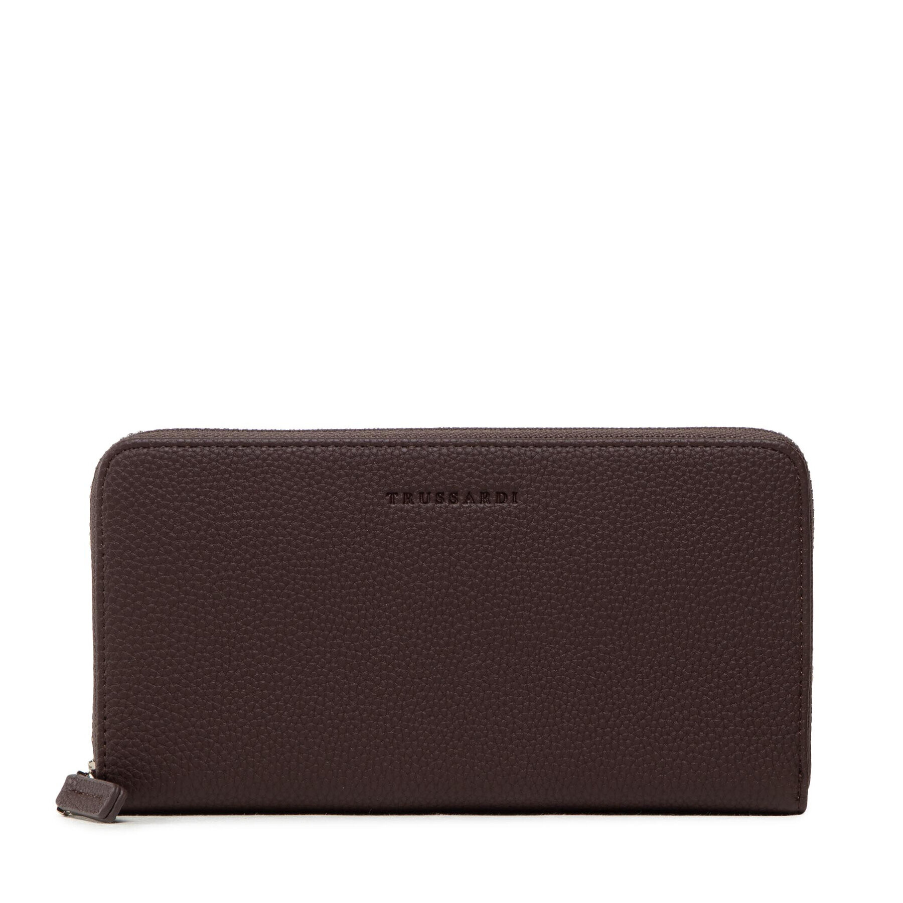 Trussardi Голям дамски портфейл Nadir Zip Around Lg 75W00358 Кафяв - Pepit.bg