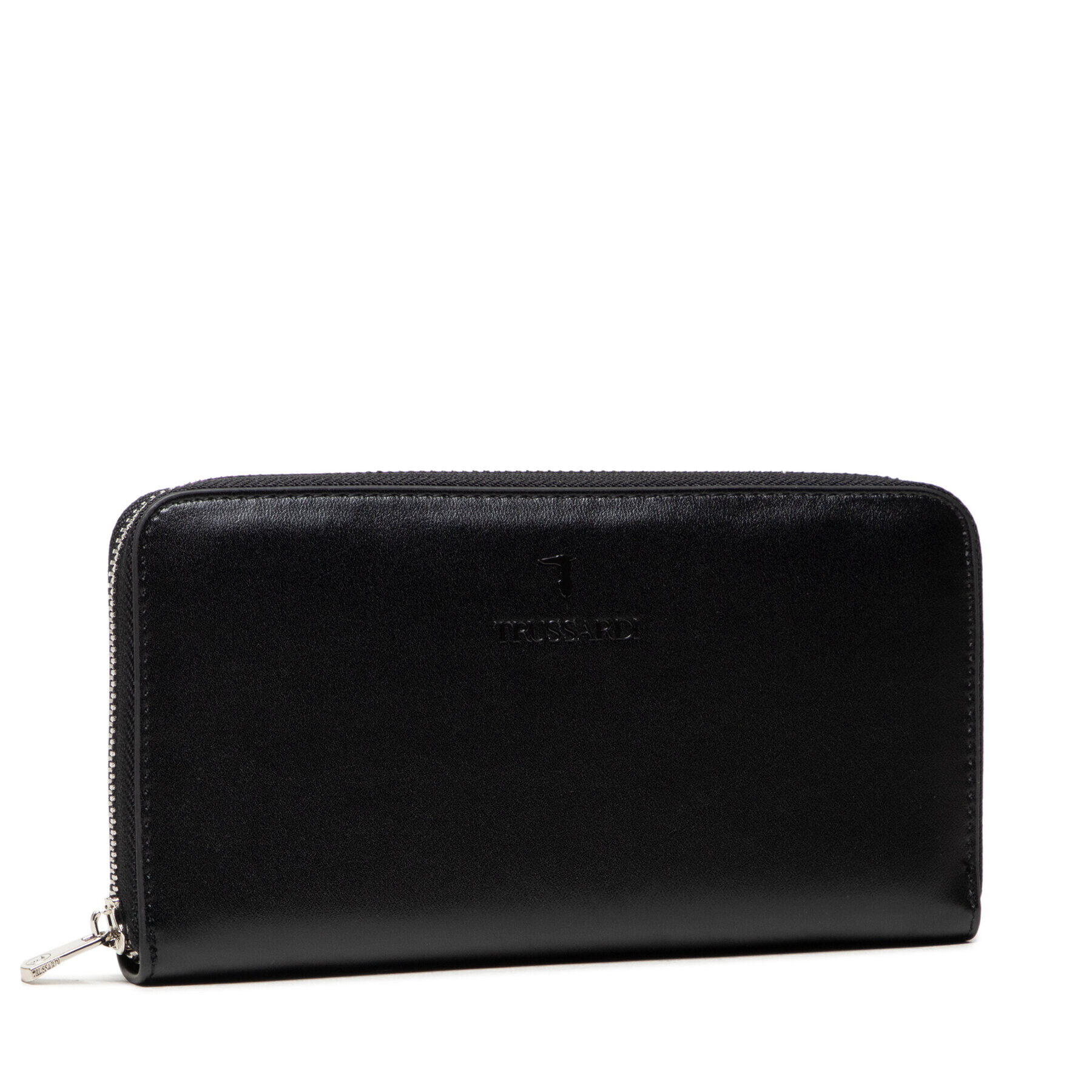 Trussardi Голям дамски портфейл Claire Zip Around Lg 75W00297 Черен - Pepit.bg