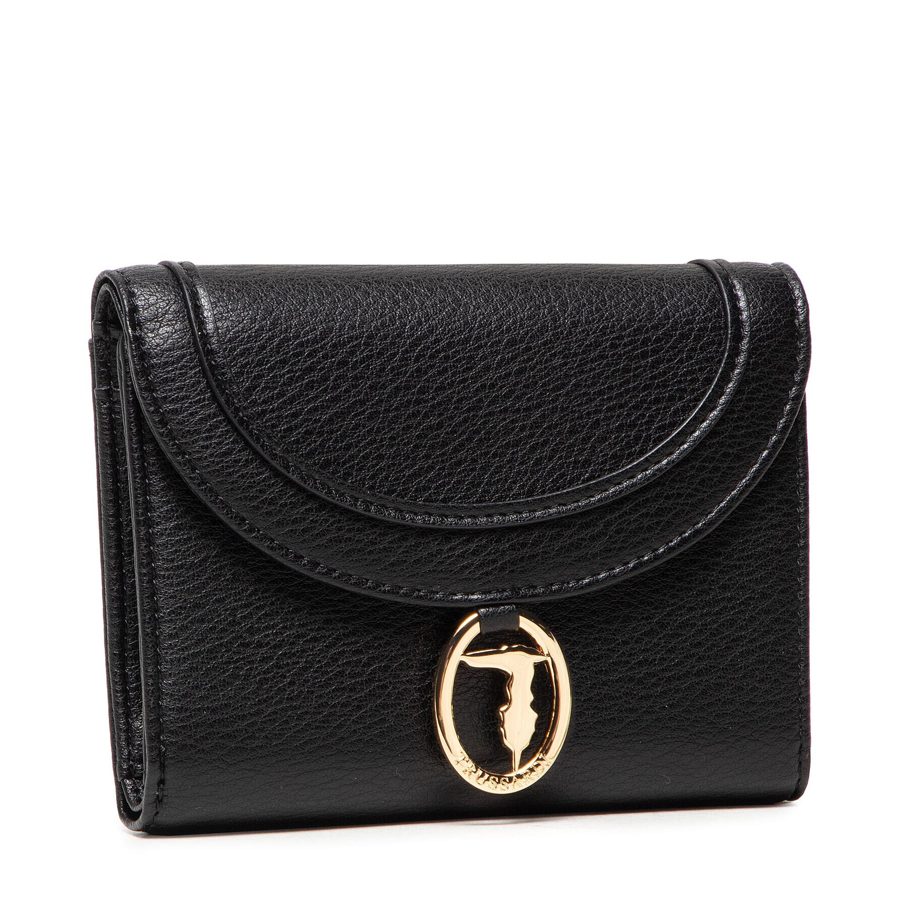 Trussardi Голям дамски портфейл Ellie Continental 75W00300 Черен - Pepit.bg