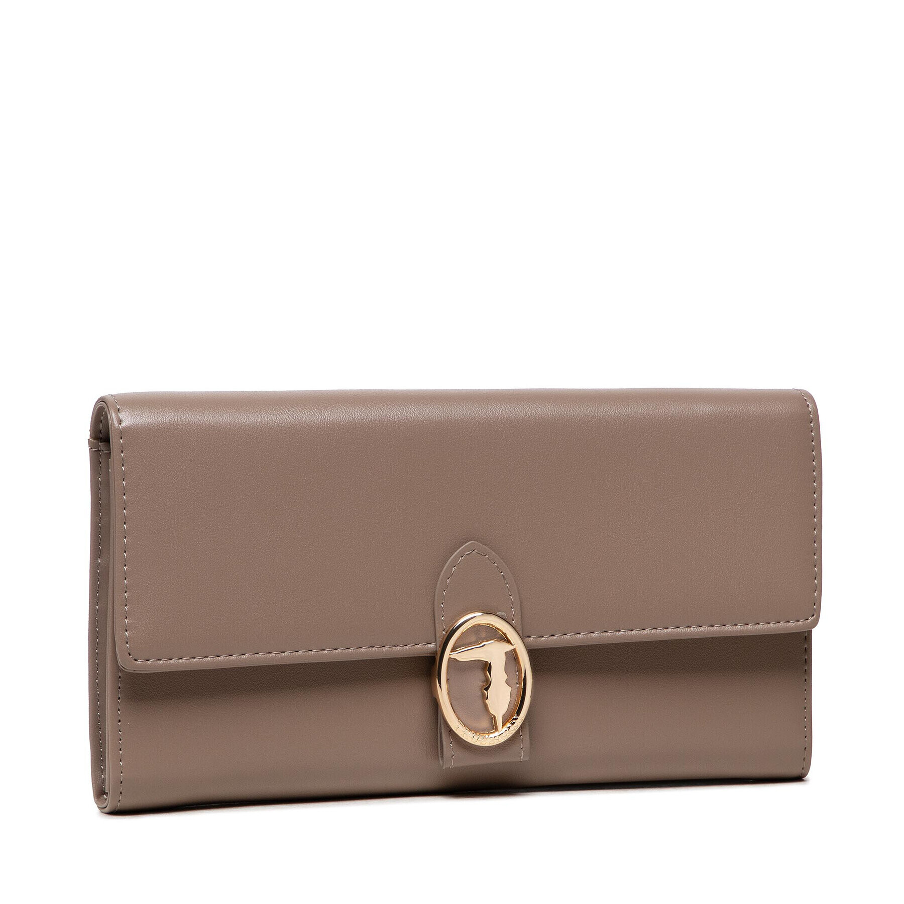 Trussardi Голям дамски портфейл Grace Continental 75W00302 Бежов - Pepit.bg