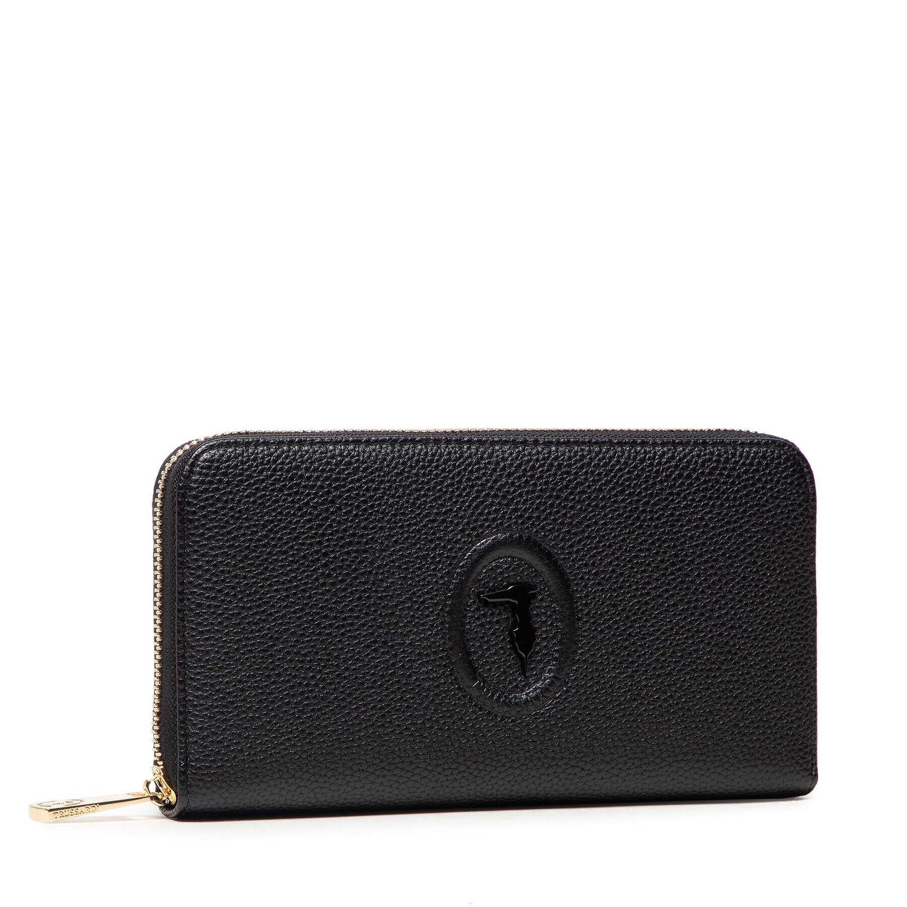 Trussardi Голям дамски портфейл Lisbona Zip 3 Pocket 75W00246-9Y099994 Черен - Pepit.bg