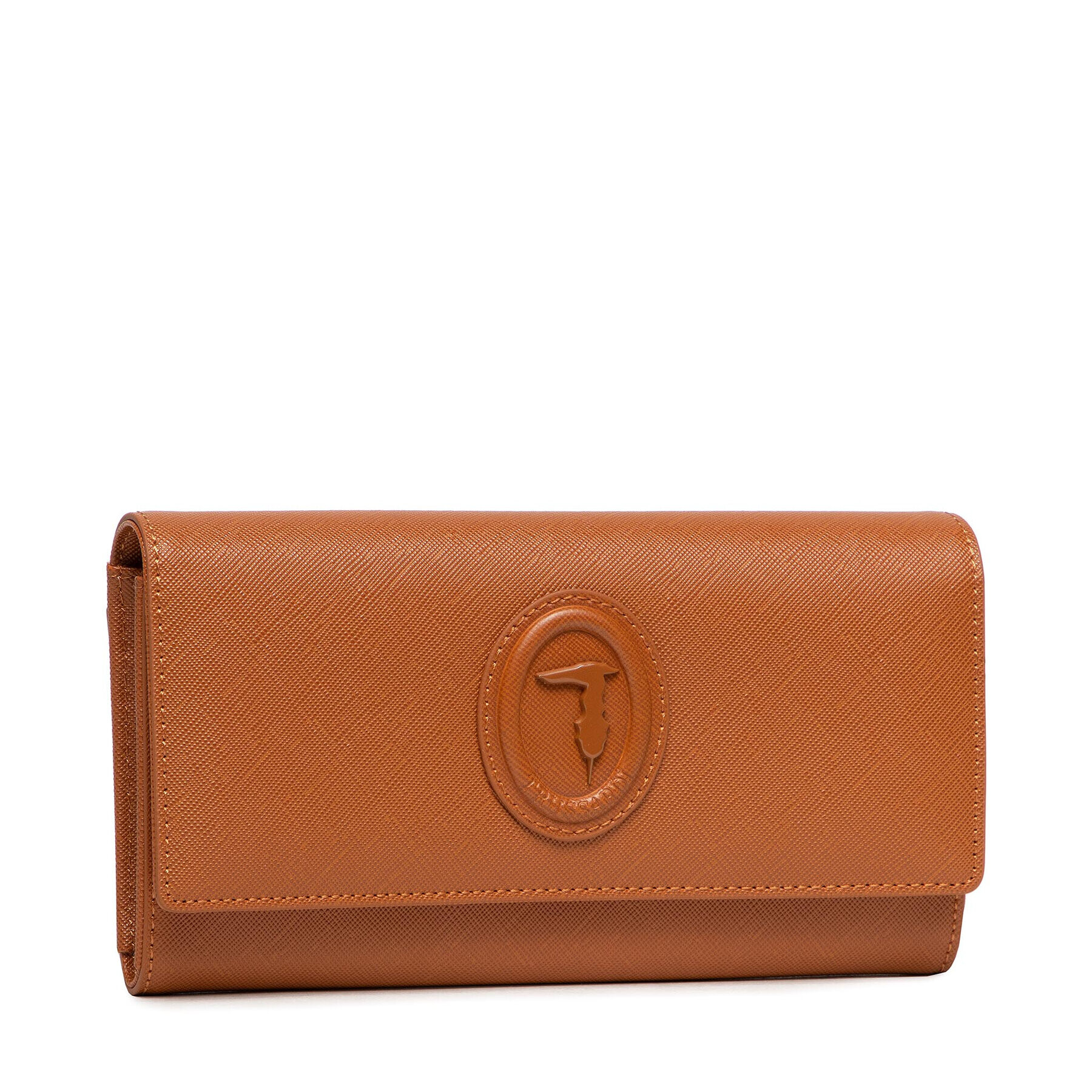 Trussardi Голям дамски портфейл Main Dahlia 75W00291 Кафяв - Pepit.bg