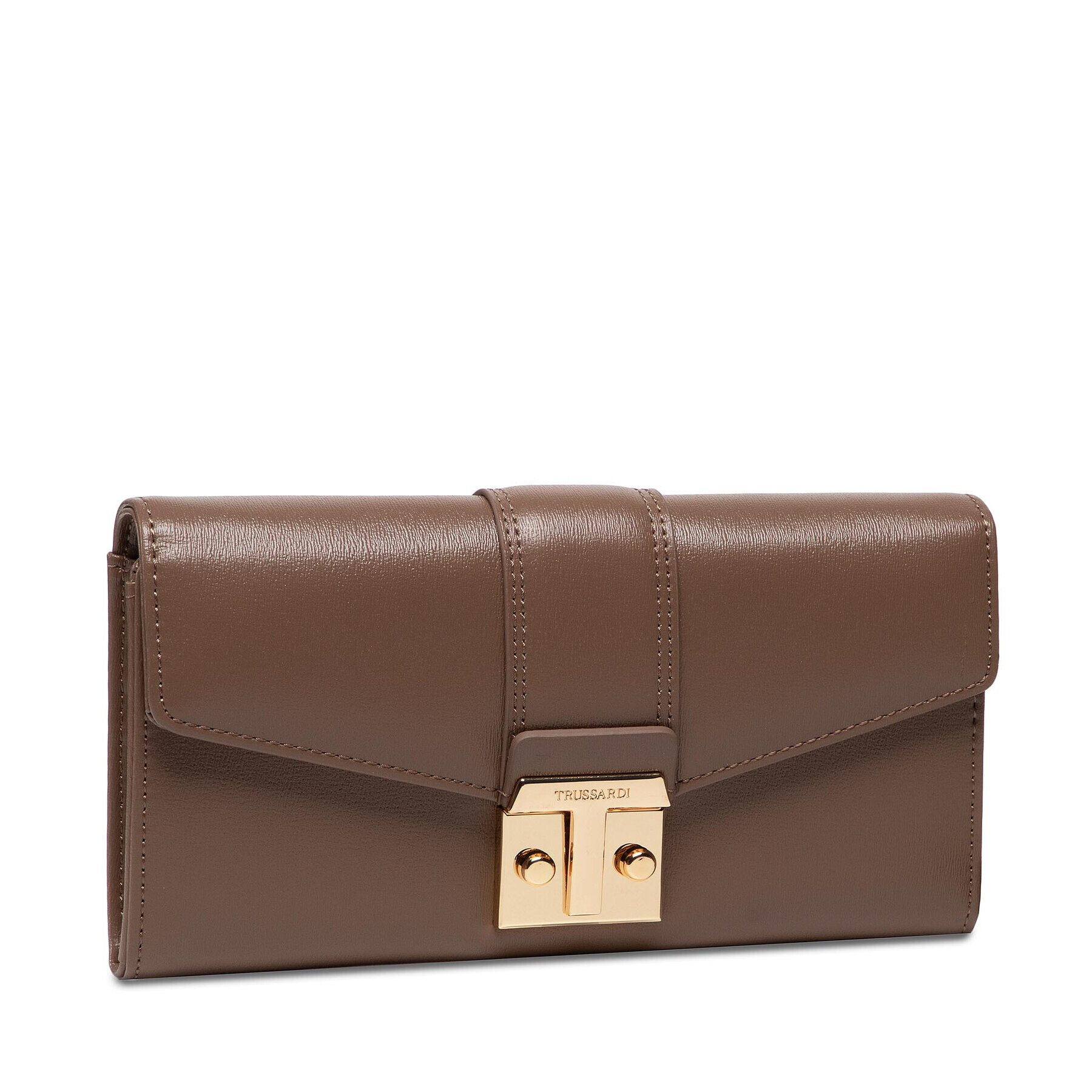 Trussardi Голям дамски портфейл Tulip Continental lG 75W00276 Кафяв - Pepit.bg