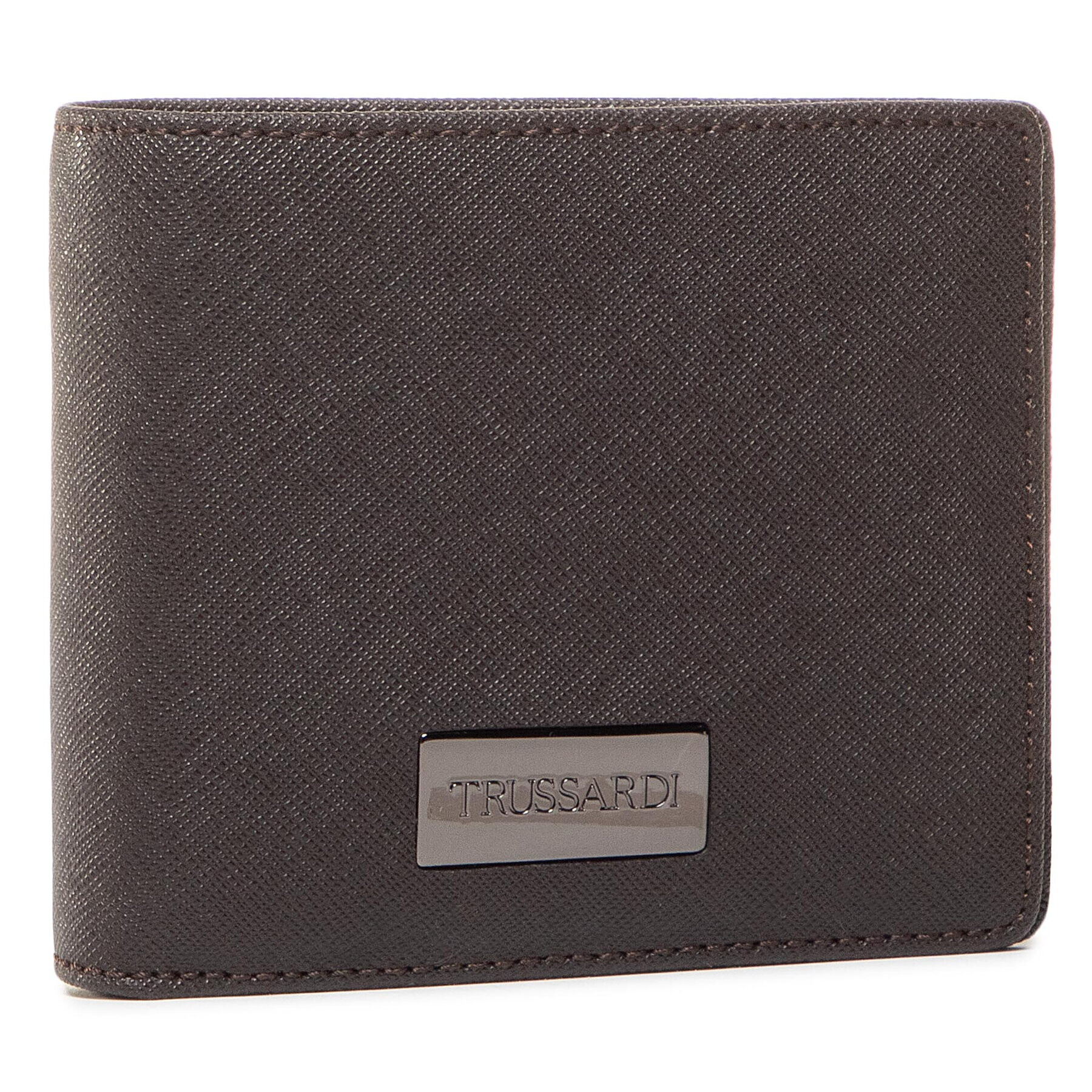 Trussardi Голям мъжки портфейл Wallet Credit Card 71W00137 Кафяв - Pepit.bg