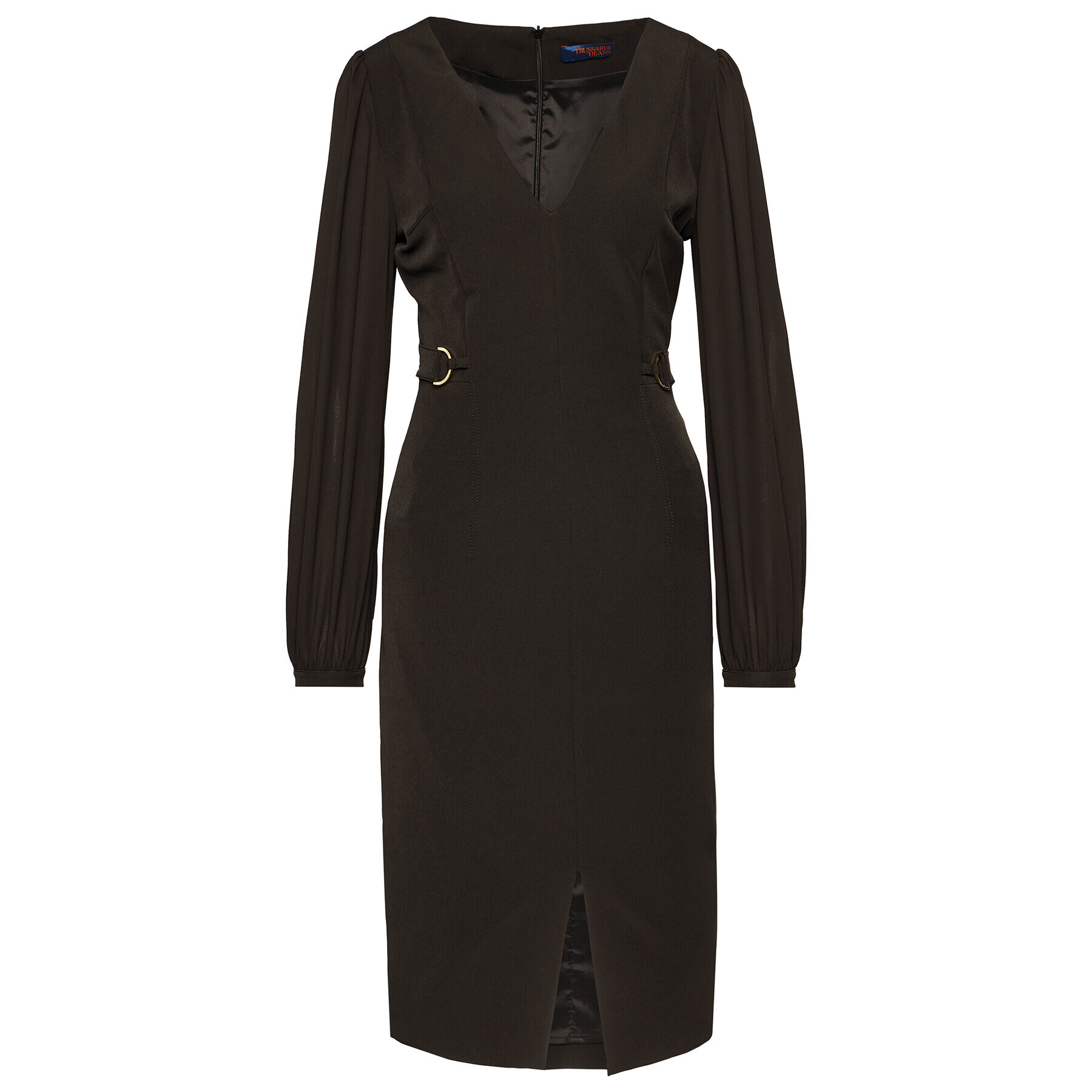 Trussardi Коктейлна рокля Tecno 56D00460 Черен Regular Fit - Pepit.bg