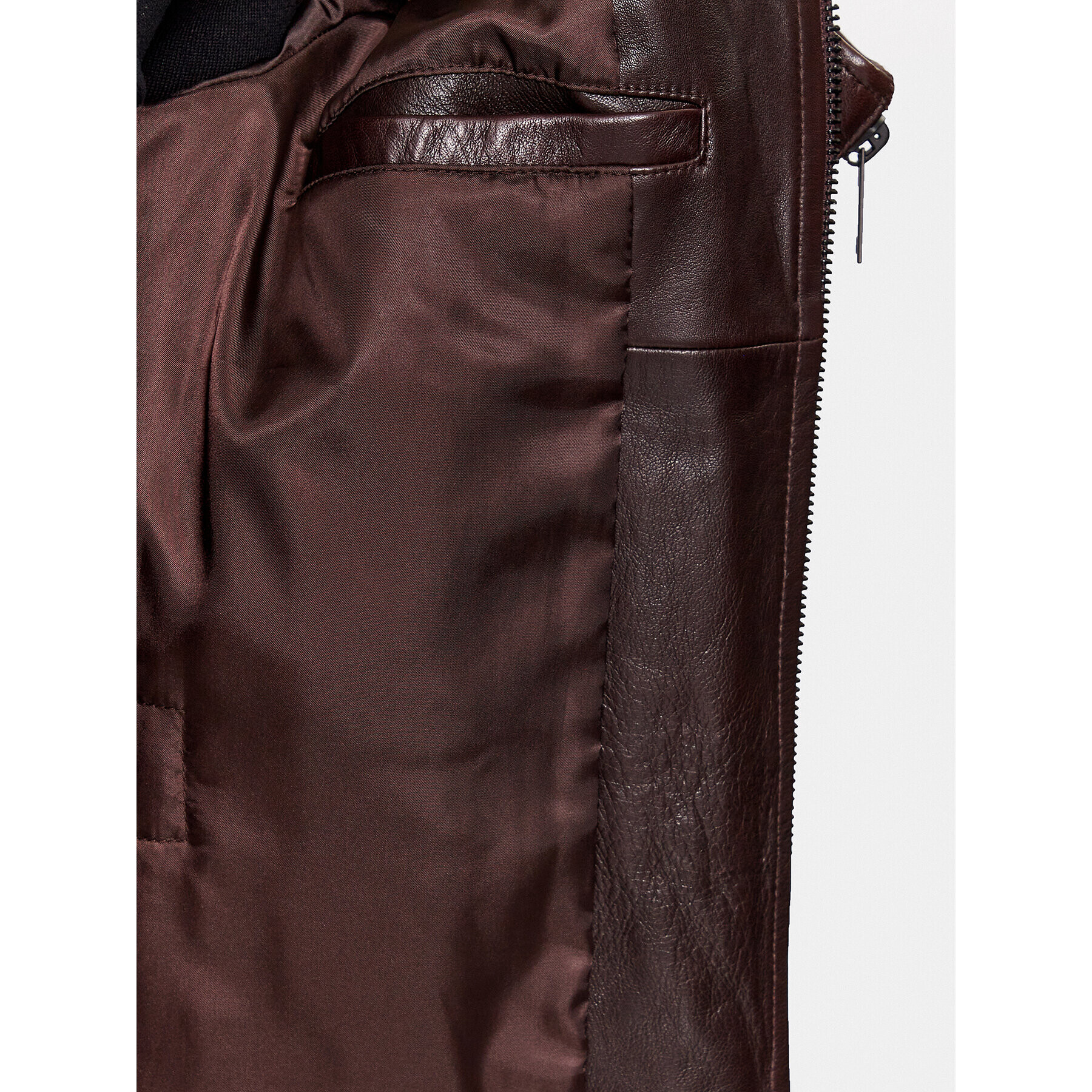 Trussardi Кожено яке 52S00933 Кафяв Regular Fit - Pepit.bg