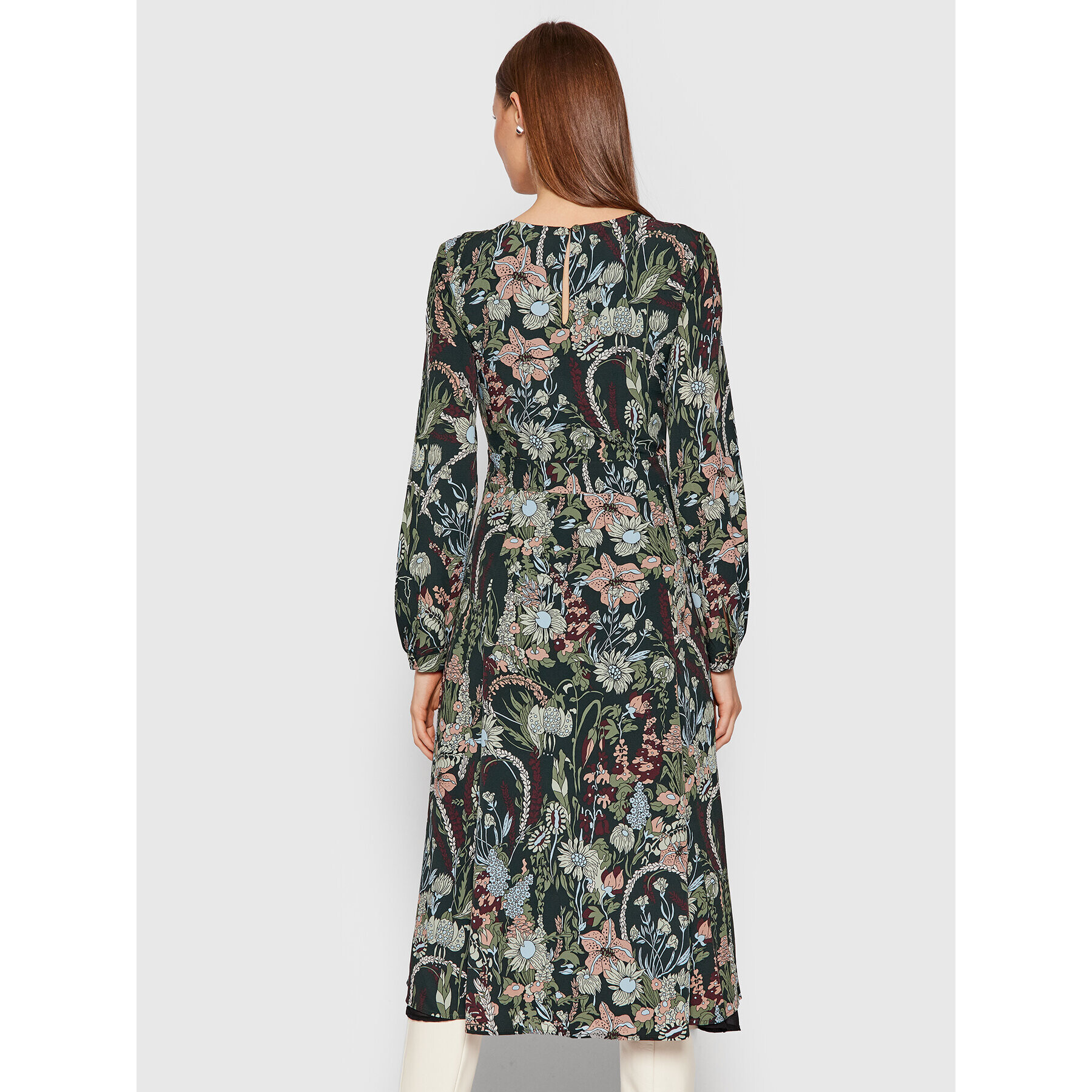 Trussardi Лятна рокля 56D00554 Зелен Regular Fit - Pepit.bg