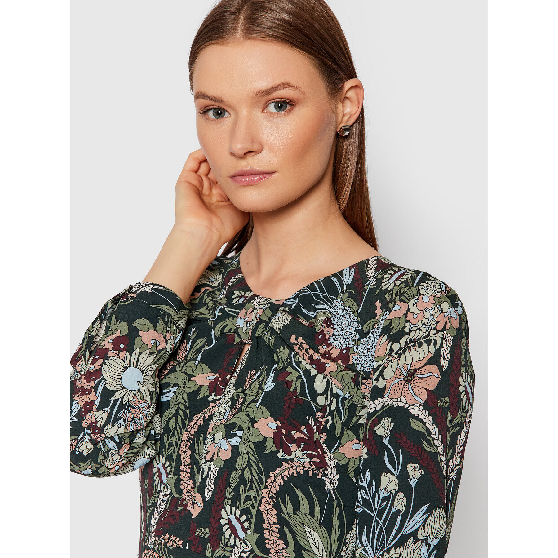 Trussardi Лятна рокля 56D00554 Зелен Regular Fit - Pepit.bg