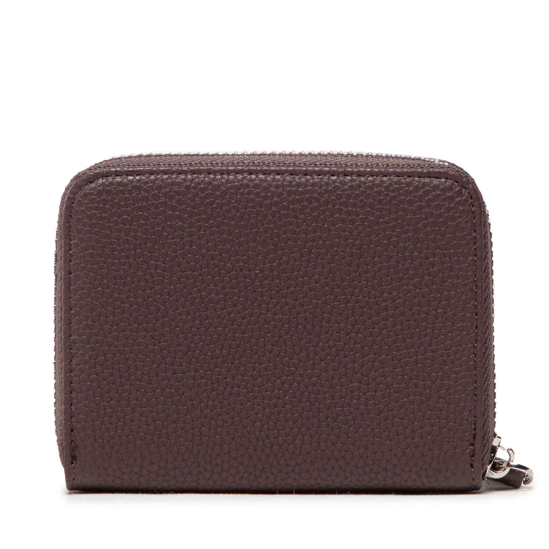 Trussardi Малък дамски портфейл Nadir Zip Around Sm 75W00357 Кафяв - Pepit.bg