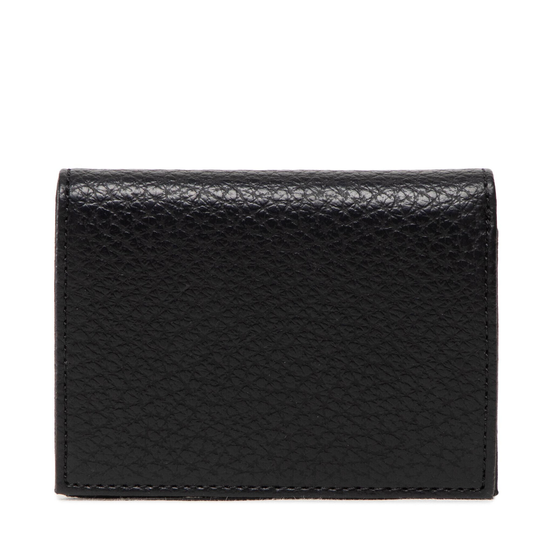 Trussardi Малък дамски портфейл 75W00369 Черен - Pepit.bg