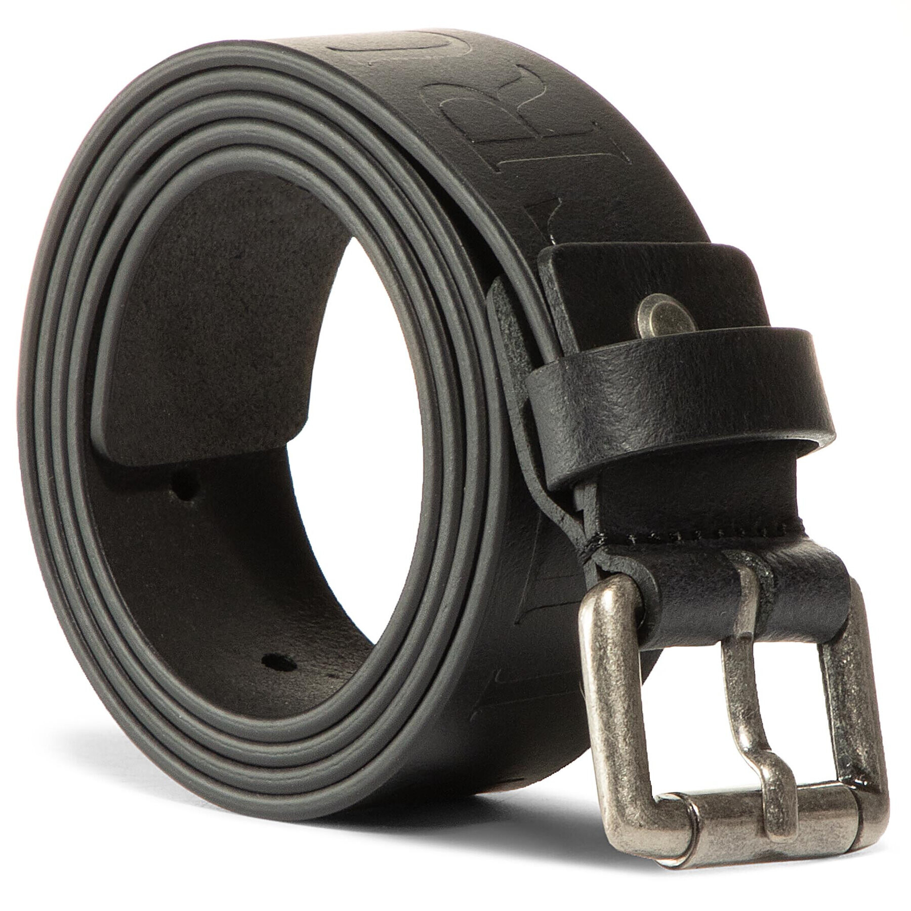Trussardi Мъжки колан Belt Leather Maxi Logo Embossed 71L00122 Черен - Pepit.bg