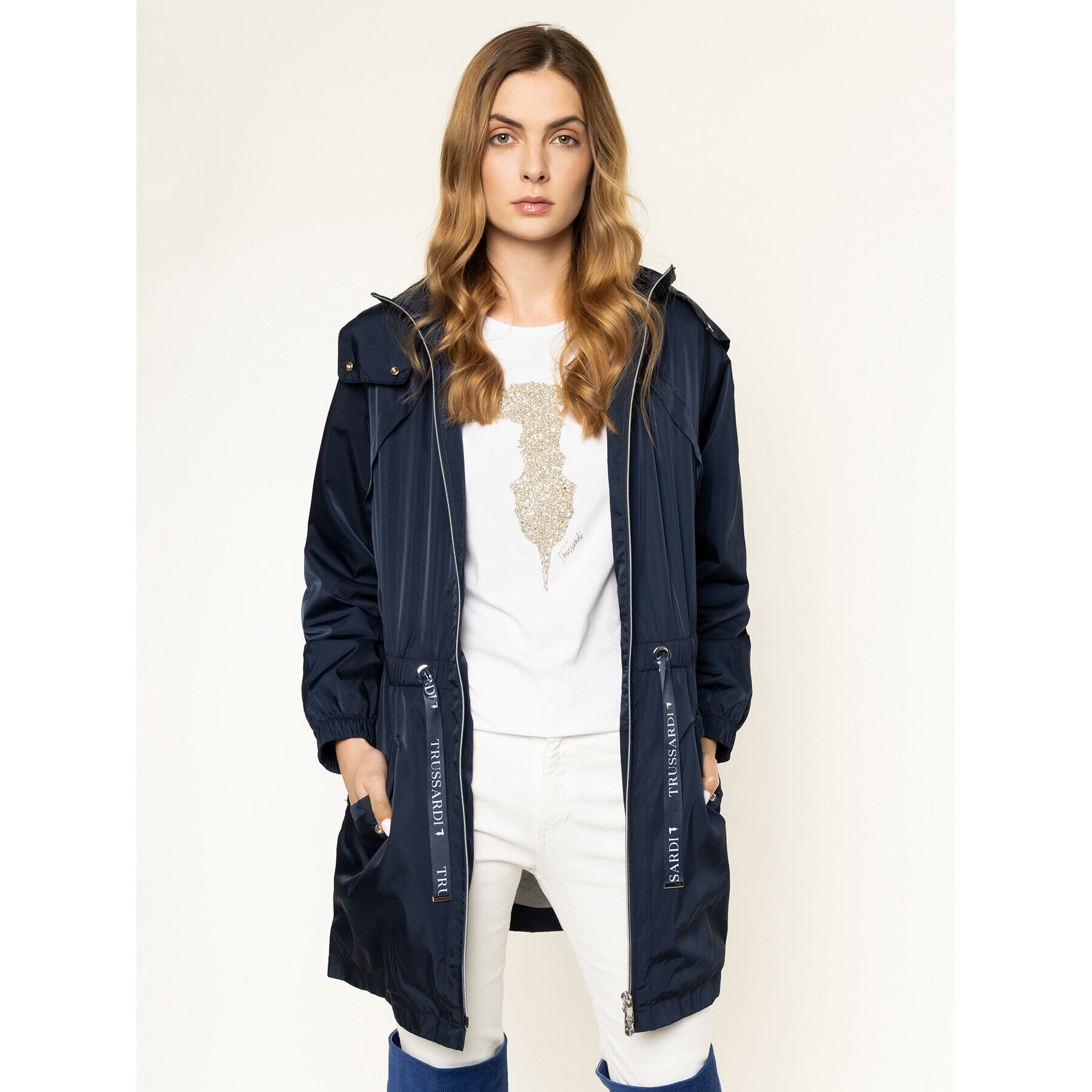 Trussardi Парка 56S00463 Тъмносин Regular Fit - Pepit.bg