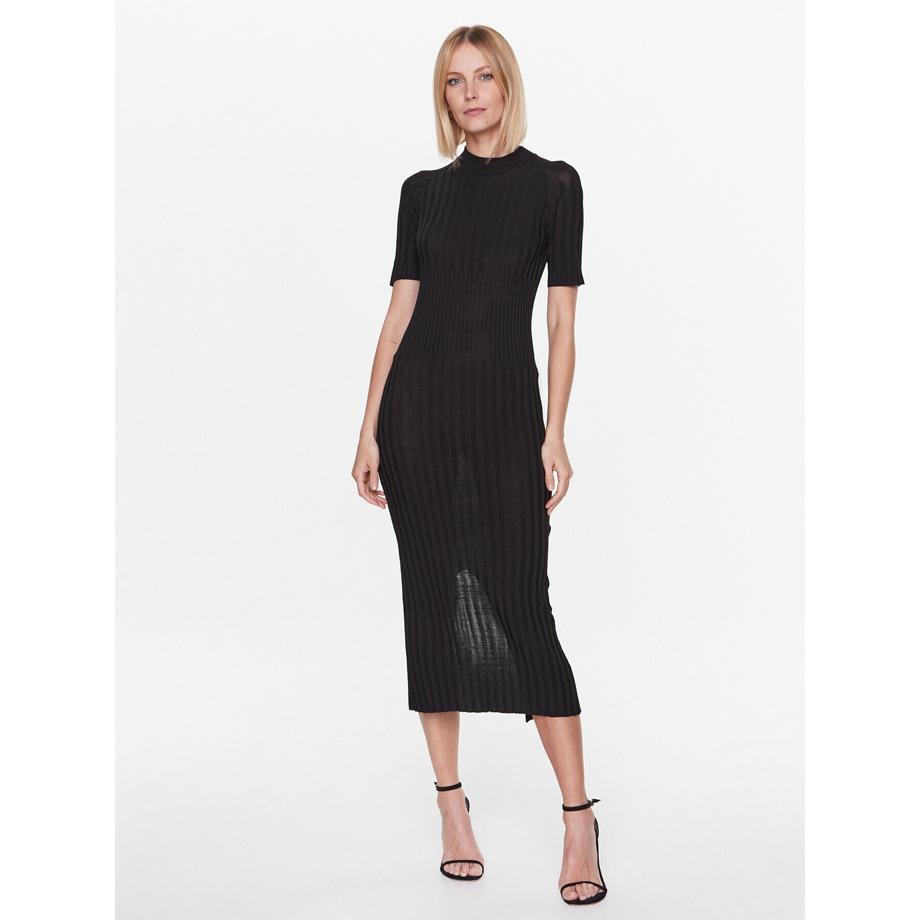 Trussardi Плетена рокля 56D00707 Черен Regular Fit - Pepit.bg