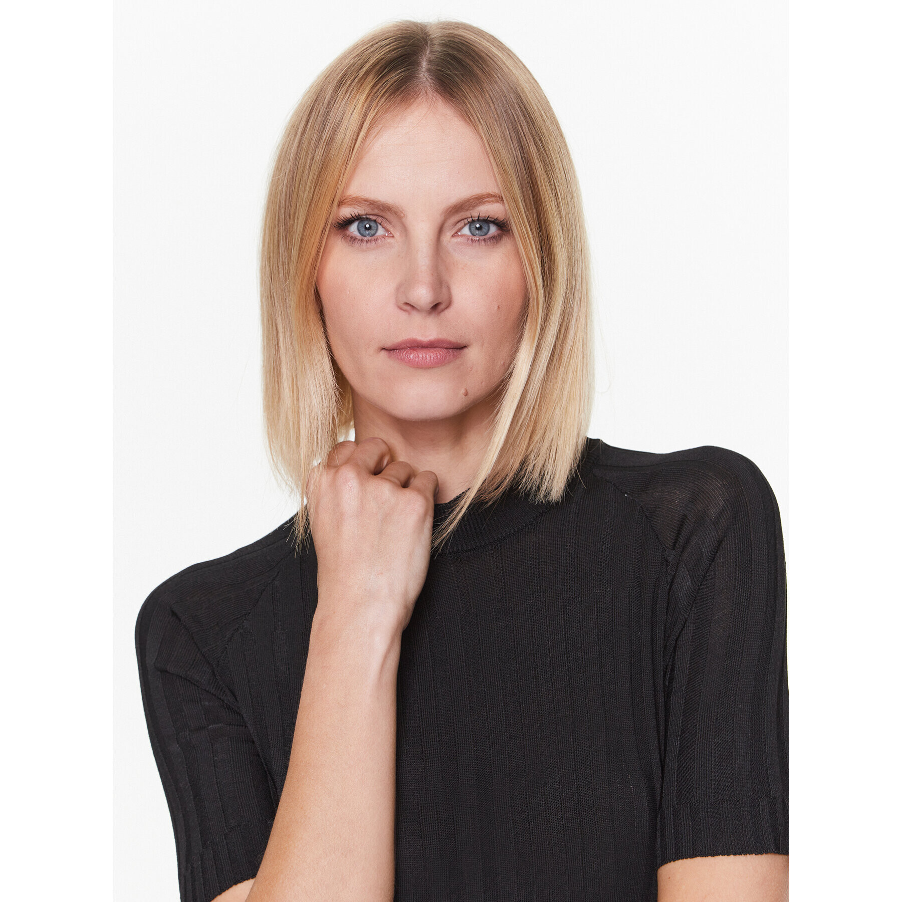 Trussardi Плетена рокля 56D00707 Черен Regular Fit - Pepit.bg