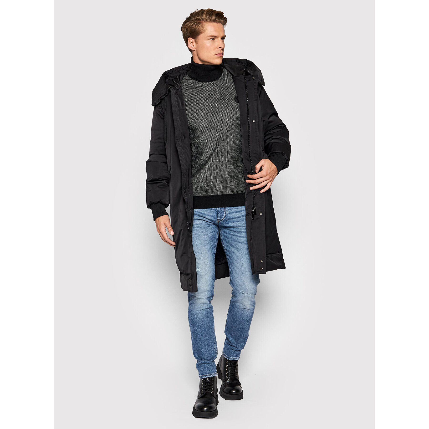 Trussardi Поло 52M00500 Черен Regular Fit - Pepit.bg