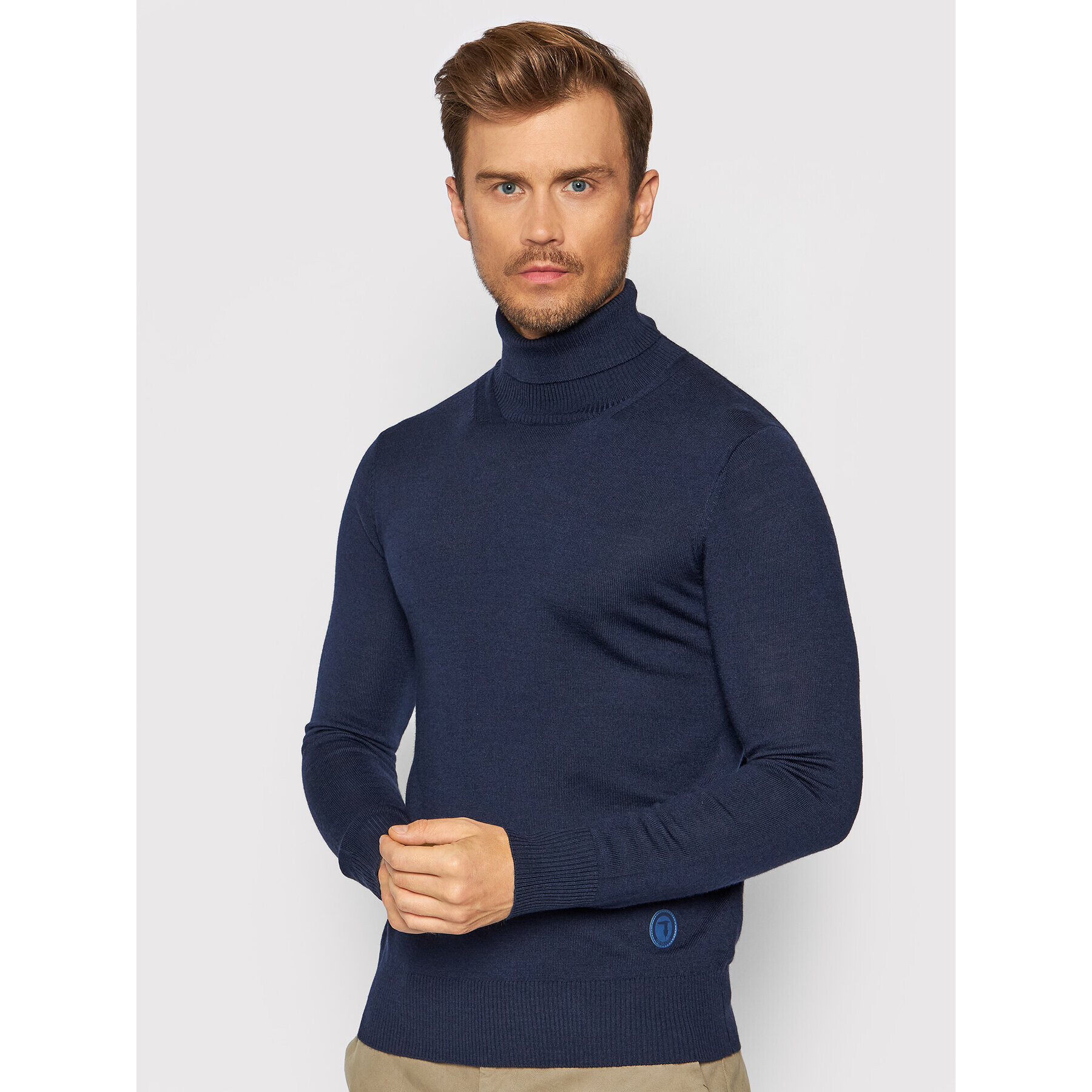 Trussardi Поло 52M00505 Тъмносин Regular Fit - Pepit.bg
