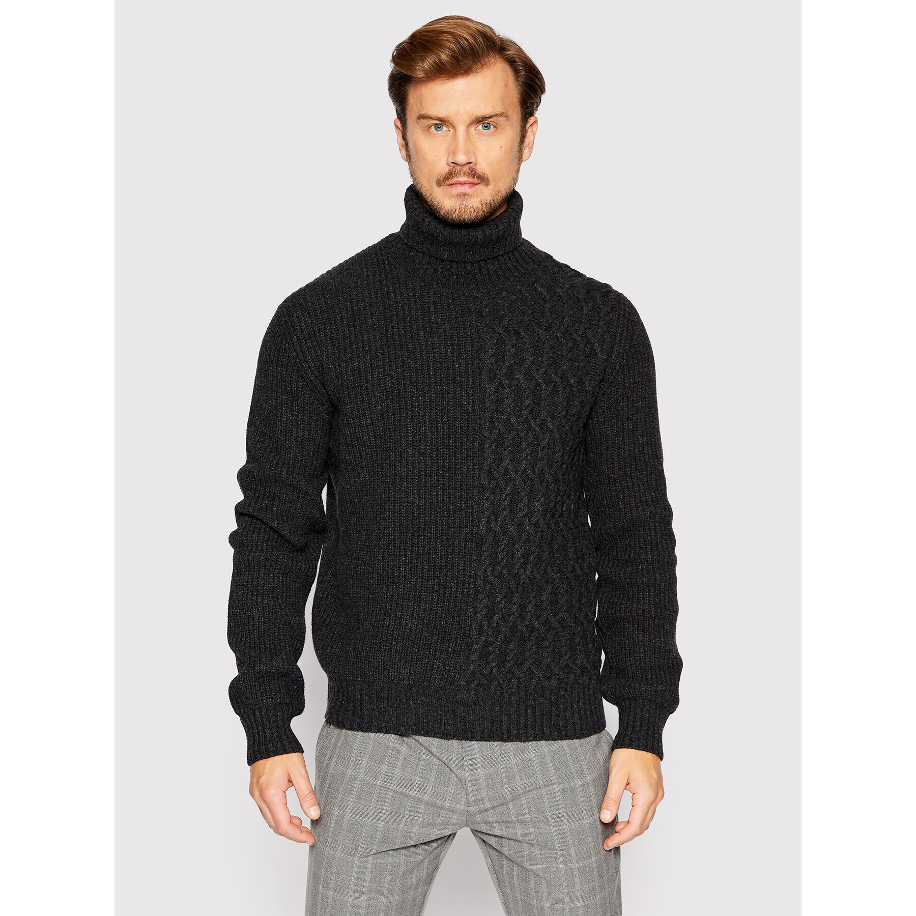 Trussardi Поло 52M00623 Сив Regular Fit - Pepit.bg