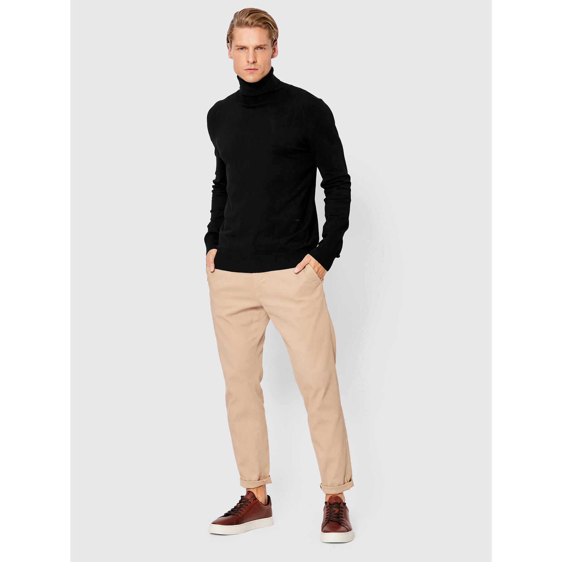 Trussardi Поло 52M00629 Черен Regular Fit - Pepit.bg