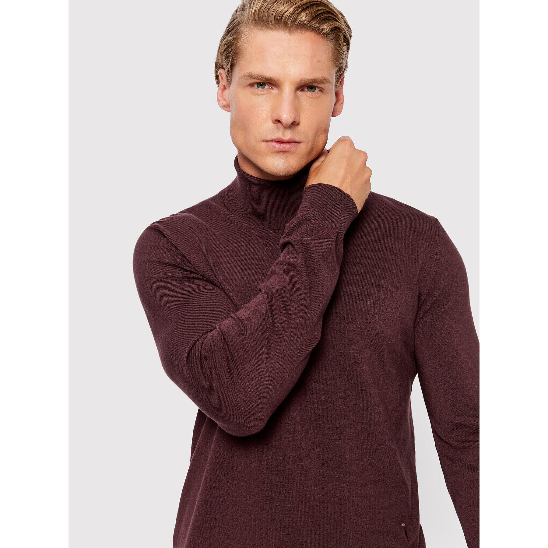 Trussardi Поло 52M00629 Кафяв Regular Fit - Pepit.bg