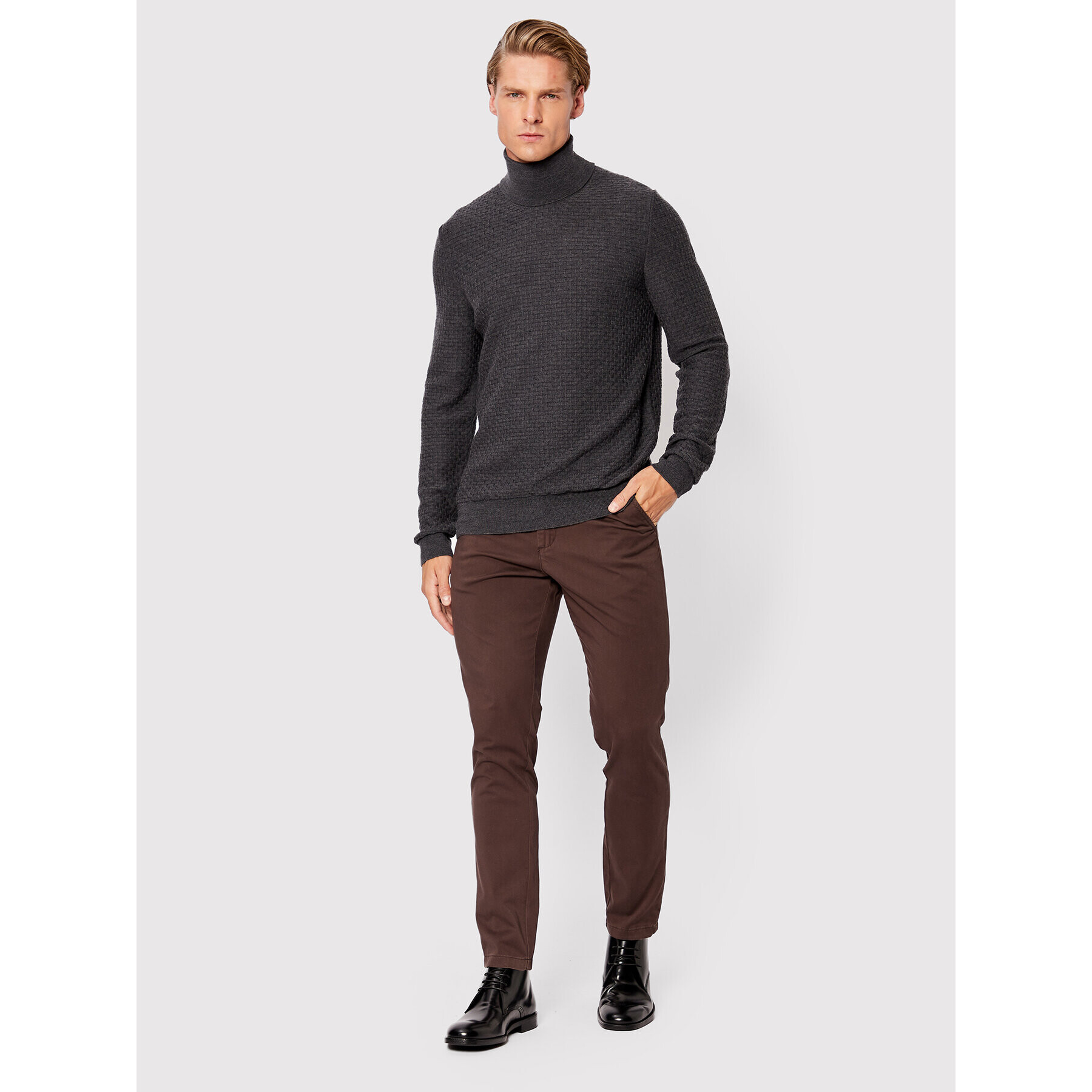 Trussardi Поло 52M00643 Сив Regular Fit - Pepit.bg