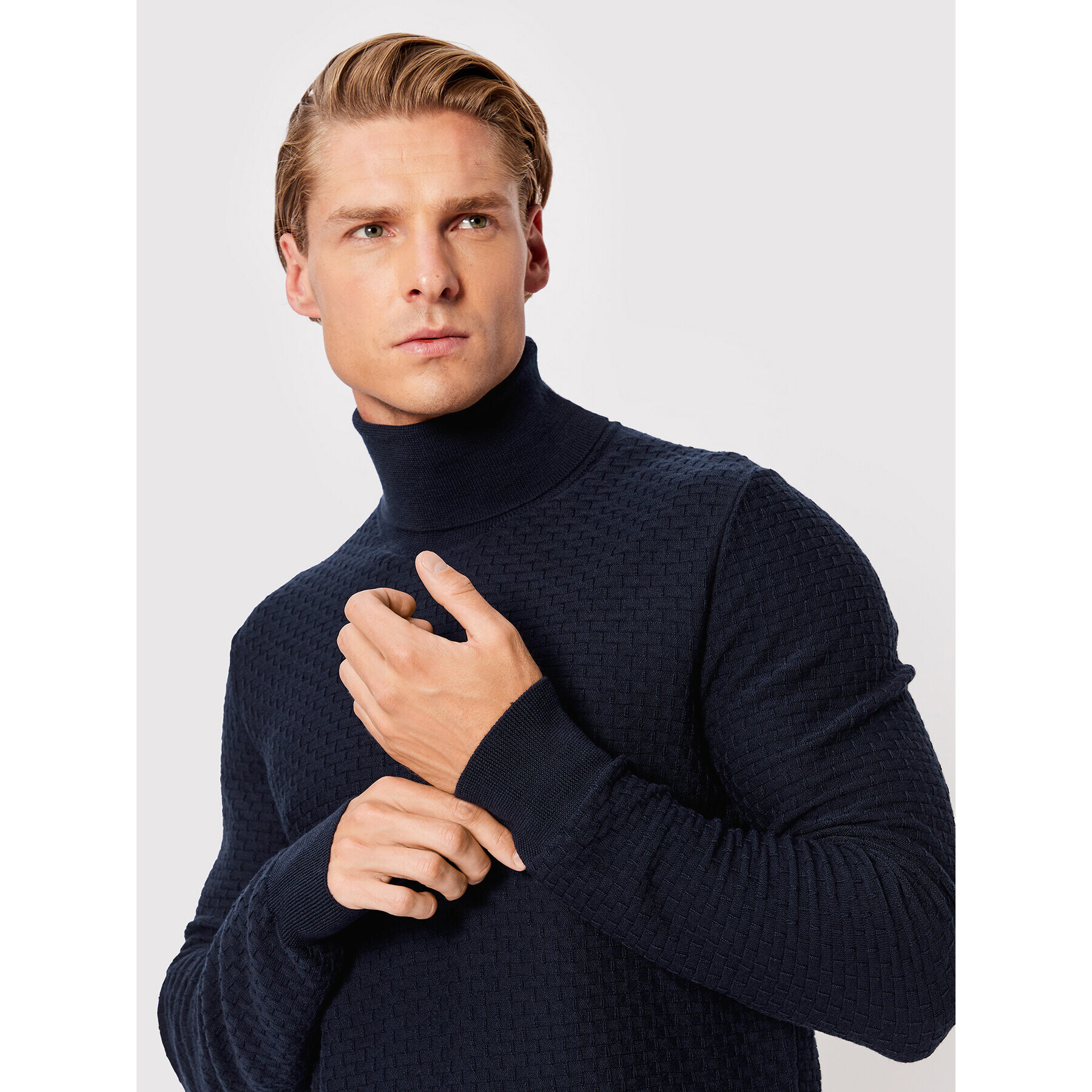 Trussardi Поло 52M00643 Тъмносин Regular Fit - Pepit.bg