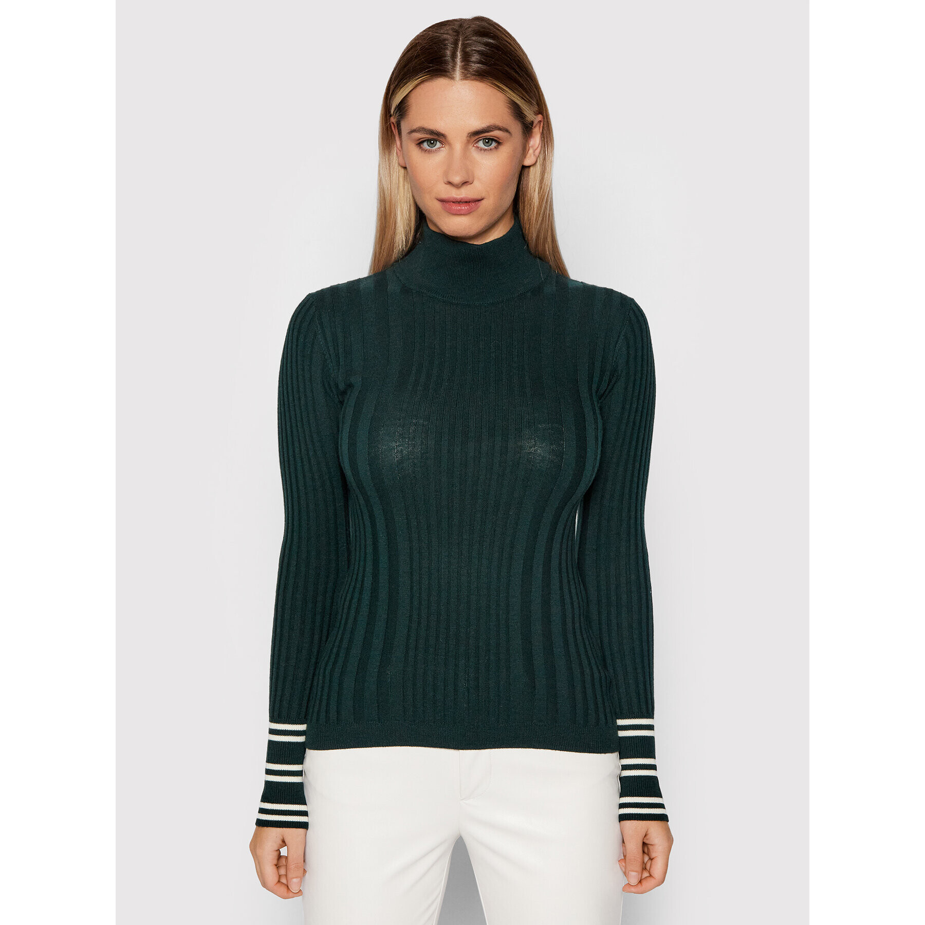 Trussardi Поло 56M00388 Зелен Slim Fit - Pepit.bg