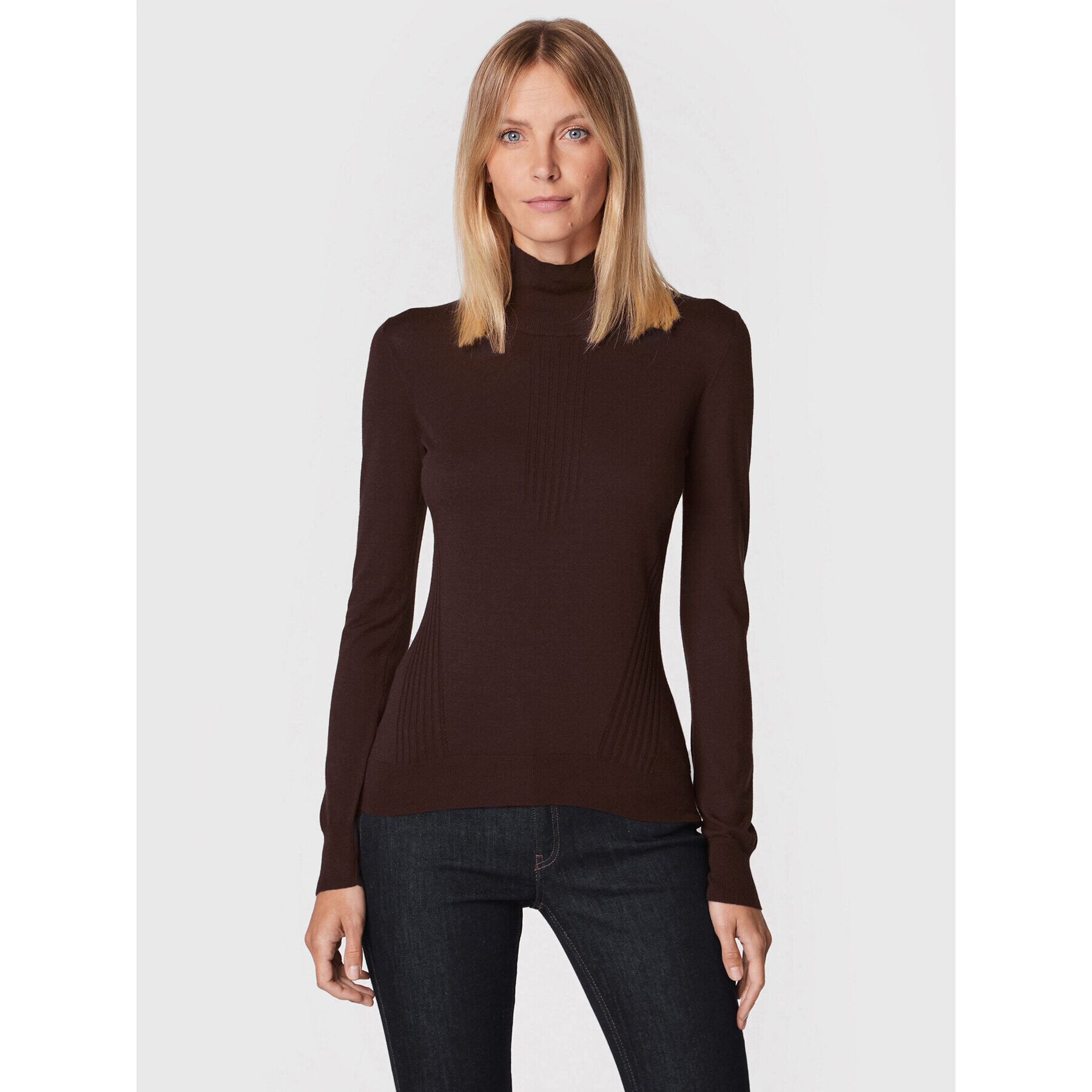 Trussardi Поло 56M00520 Кафяв Slim Fit - Pepit.bg