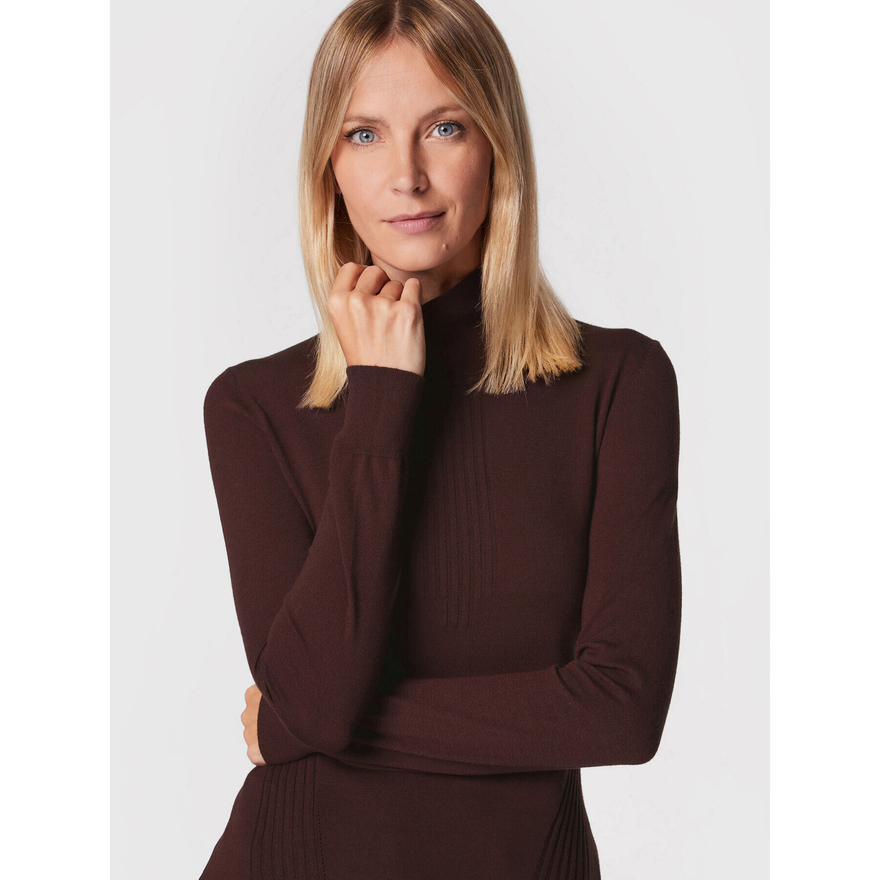 Trussardi Поло 56M00520 Кафяв Slim Fit - Pepit.bg