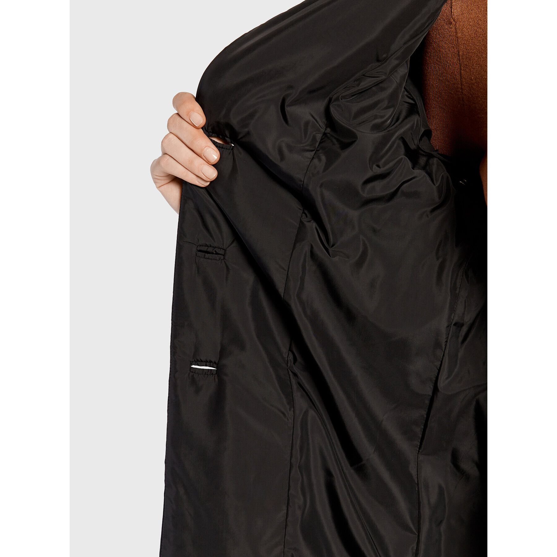Trussardi Преходно палто 56S00787 Черен Regular Fit - Pepit.bg