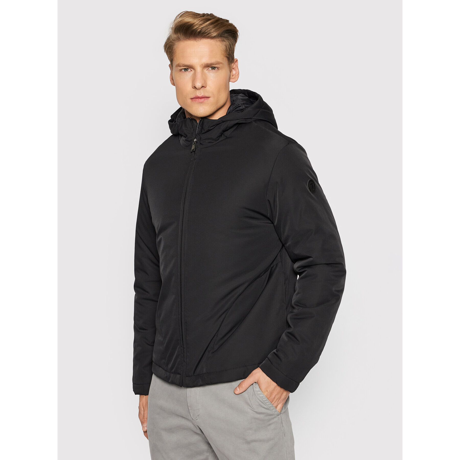 Trussardi Преходно яке Poly 52S00615 Черен Regular Fit - Pepit.bg