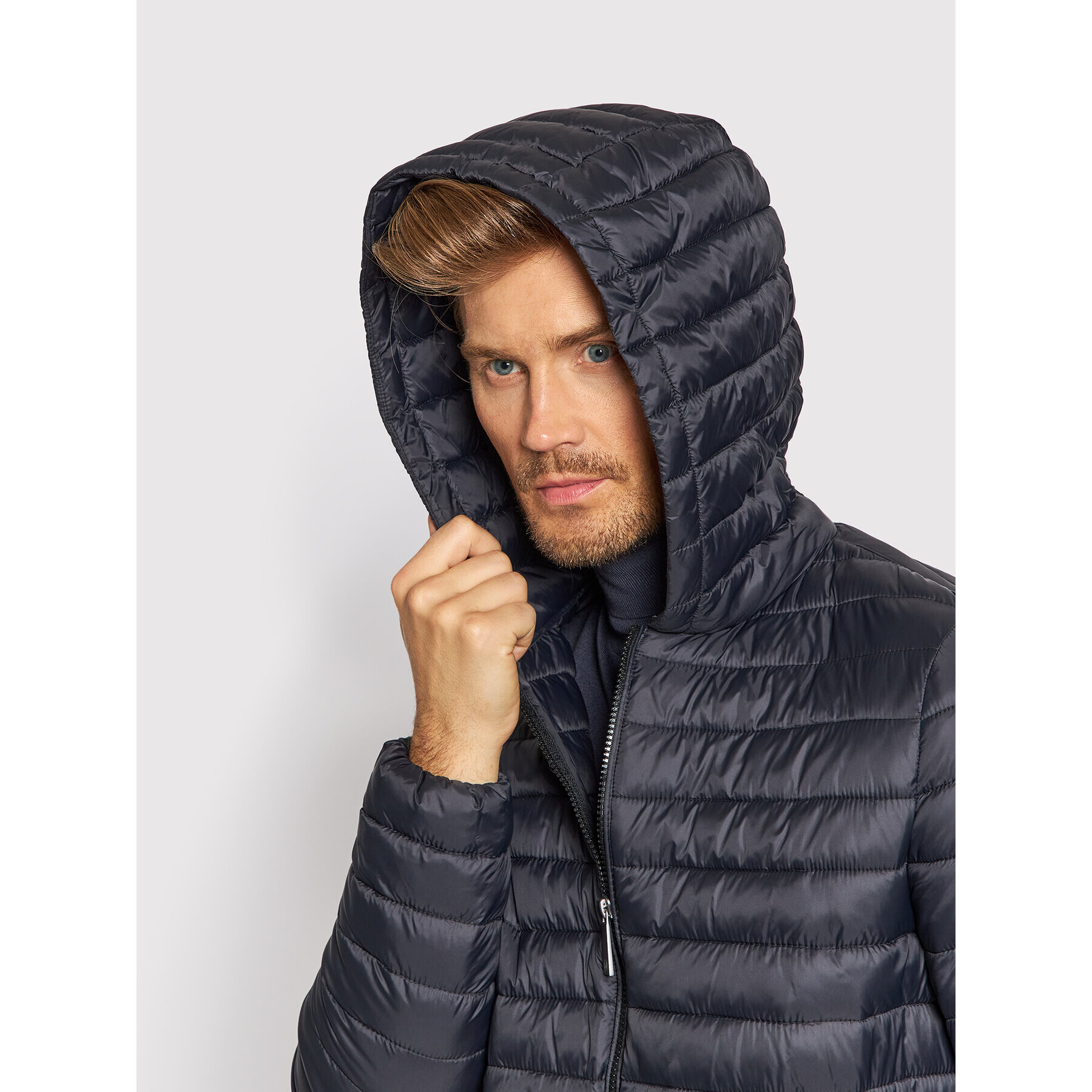 Trussardi Пухено яке 1T001596 Черен Regular Fit - Pepit.bg