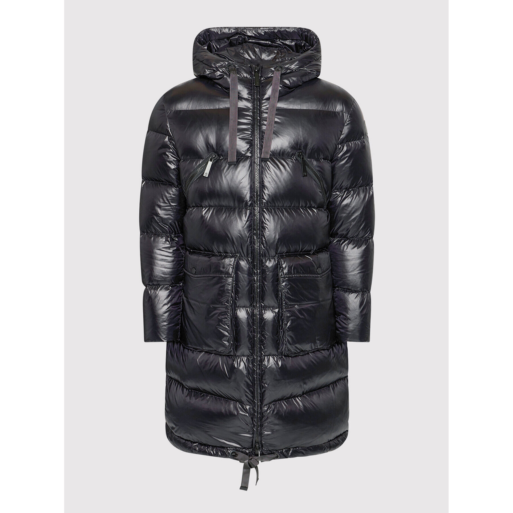 Trussardi Пухено яке 52S00628 Черен Regular Fit - Pepit.bg