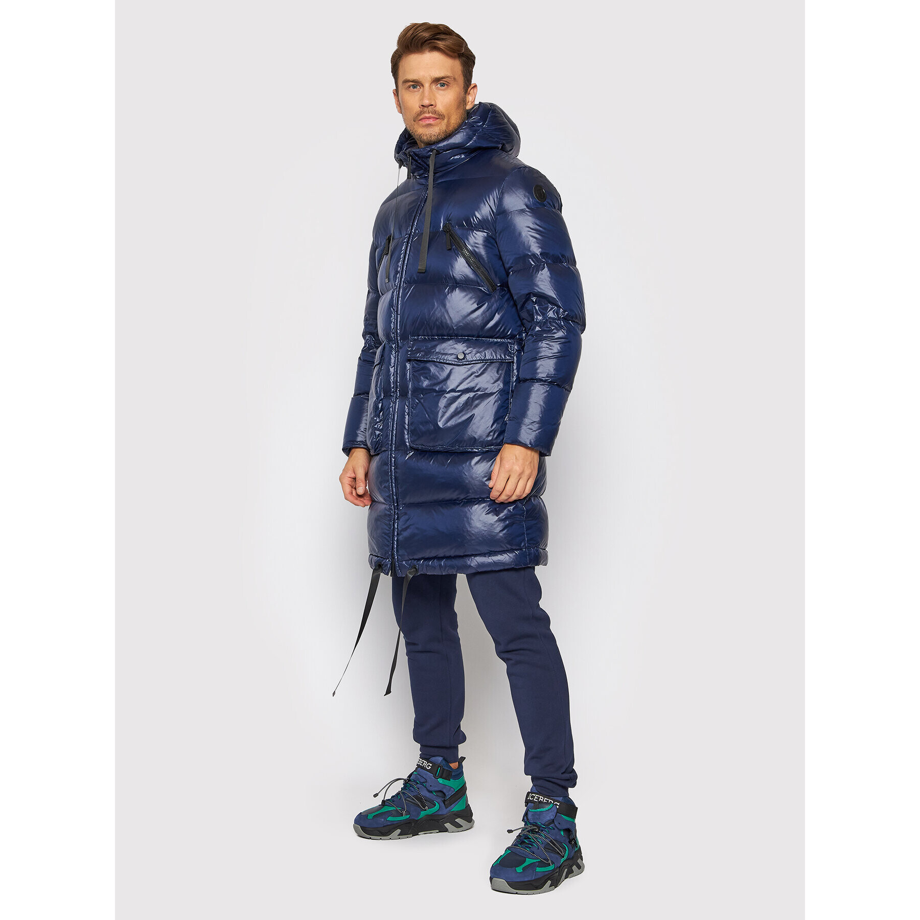 Trussardi Пухено яке 52S00628 Син Regular Fit - Pepit.bg