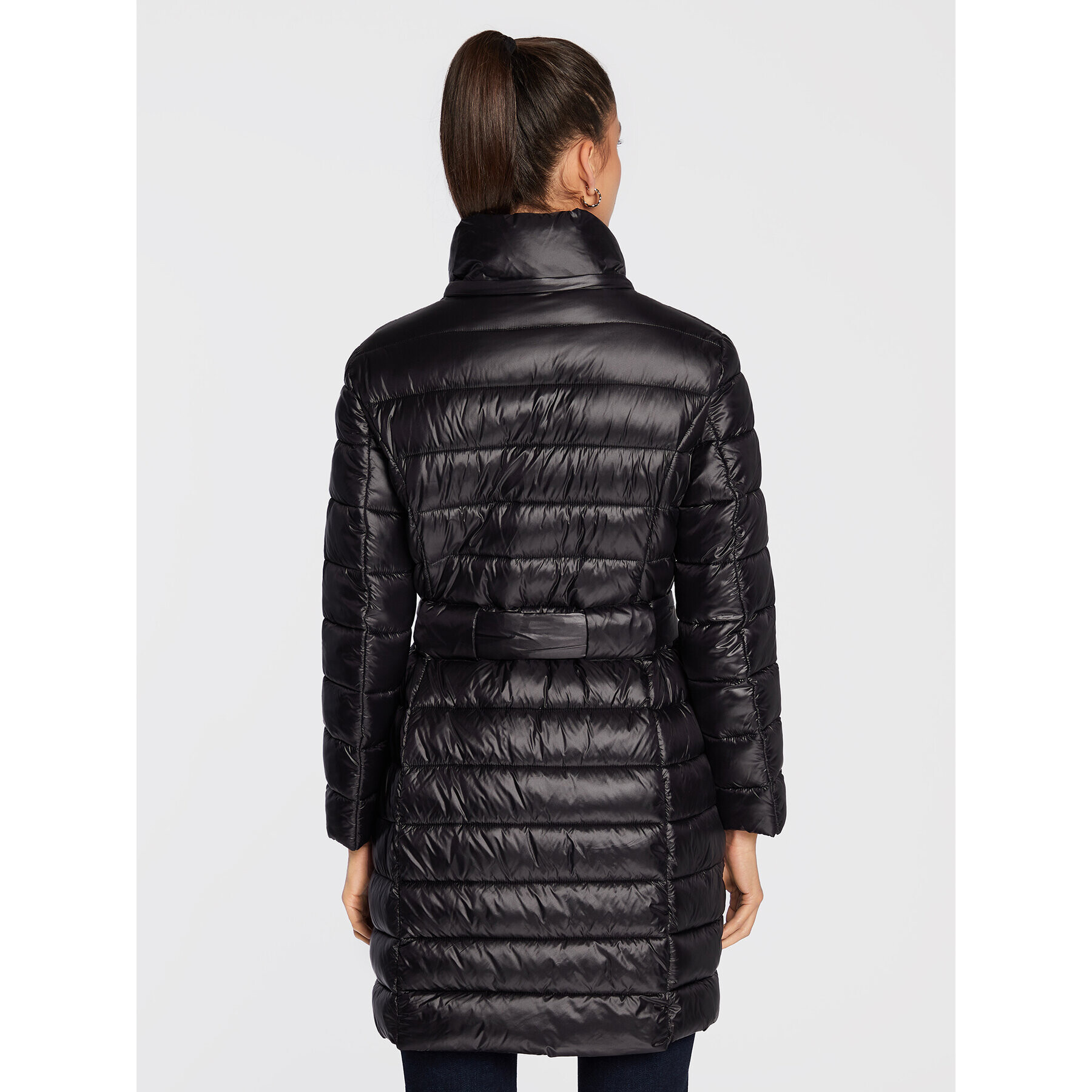 Trussardi Пухено яке 56S00802 Черен Regular Fit - Pepit.bg