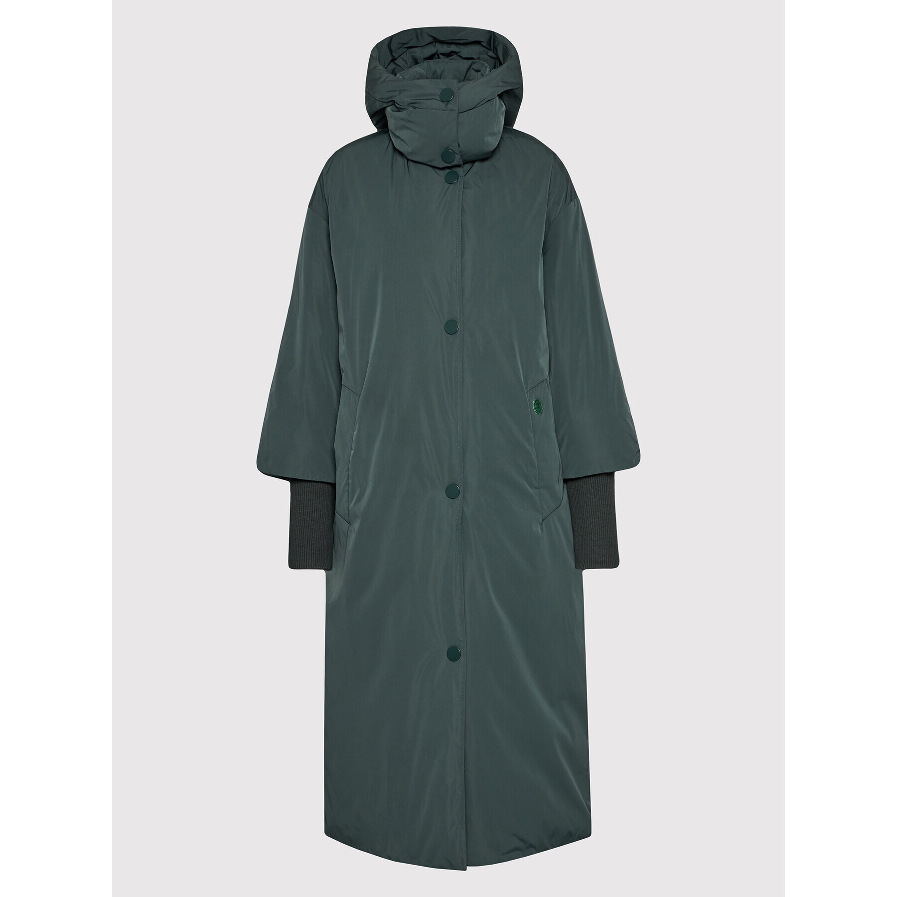 Trussardi Пухено яке Soft Memory 56S00591 Зелен Regular Fit - Pepit.bg