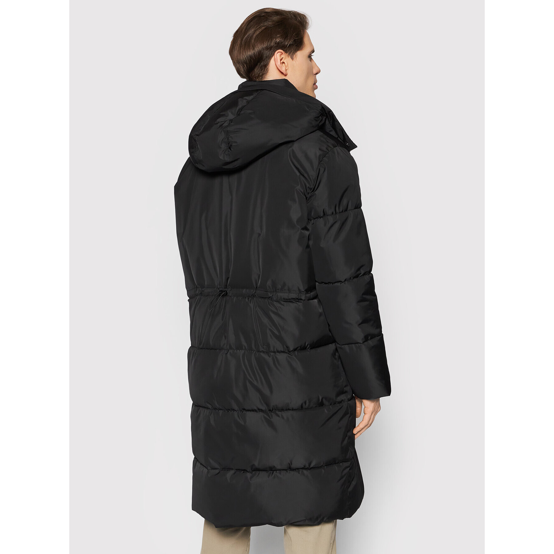 Trussardi Пухено яке 52S00520 Черен Regular Fit - Pepit.bg