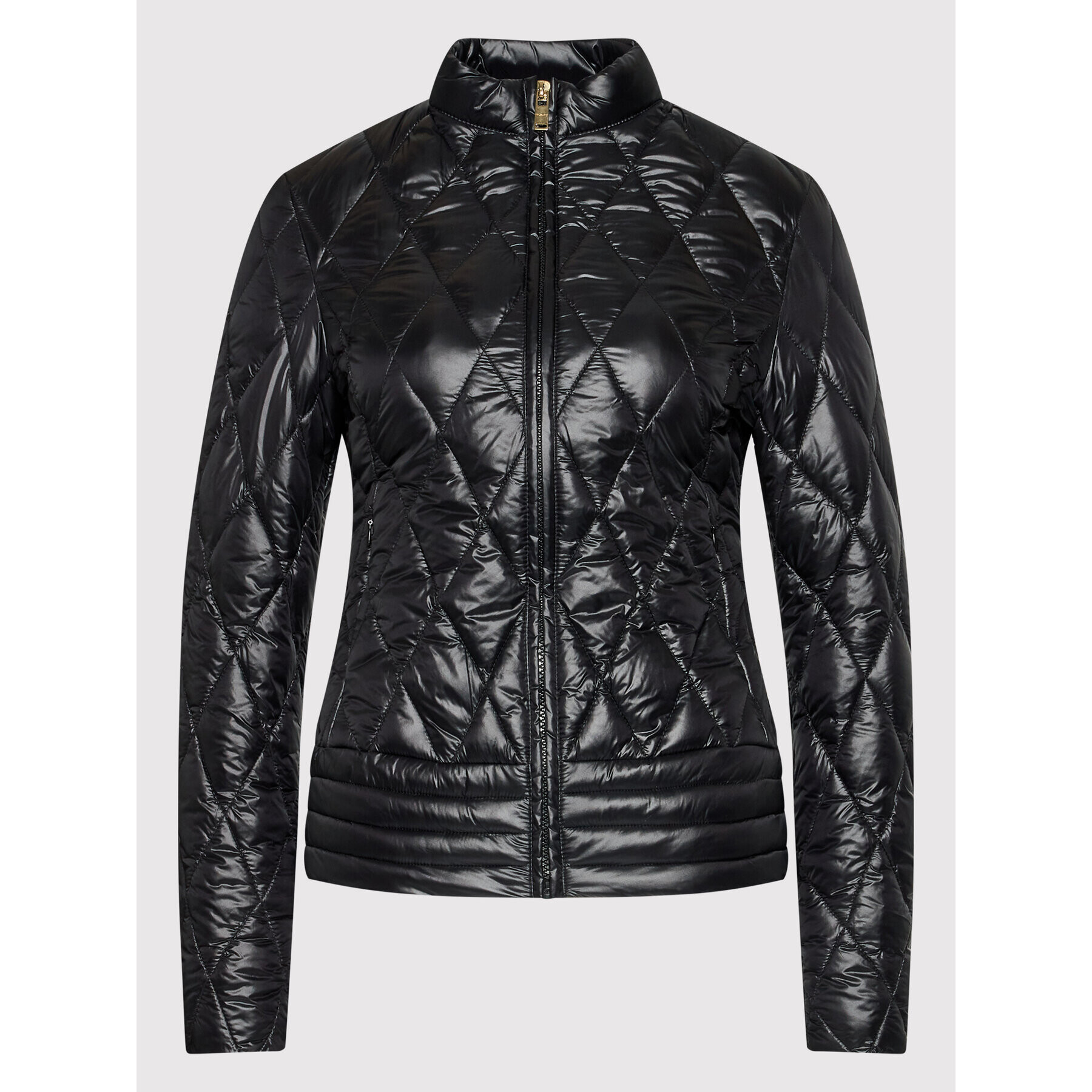 Trussardi Пухено яке 56S00760 Черен Regular Fit - Pepit.bg