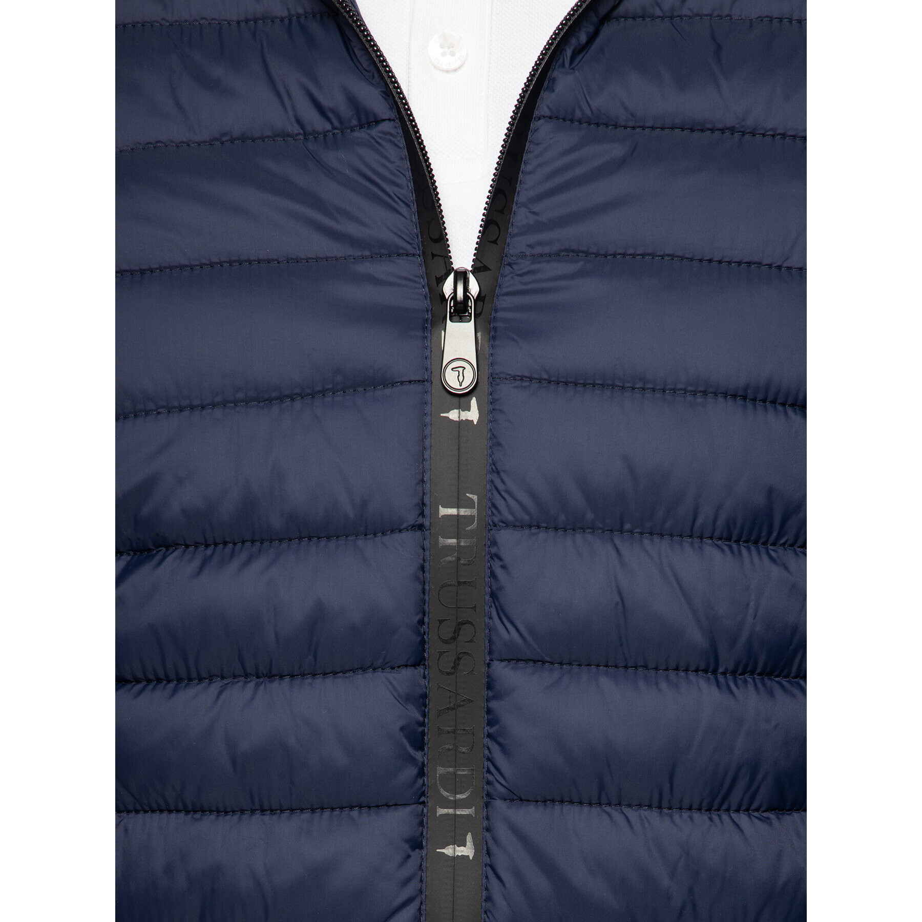 Trussardi Пухено яке Lacquer 52S00591 Тъмносин Regular Fit - Pepit.bg