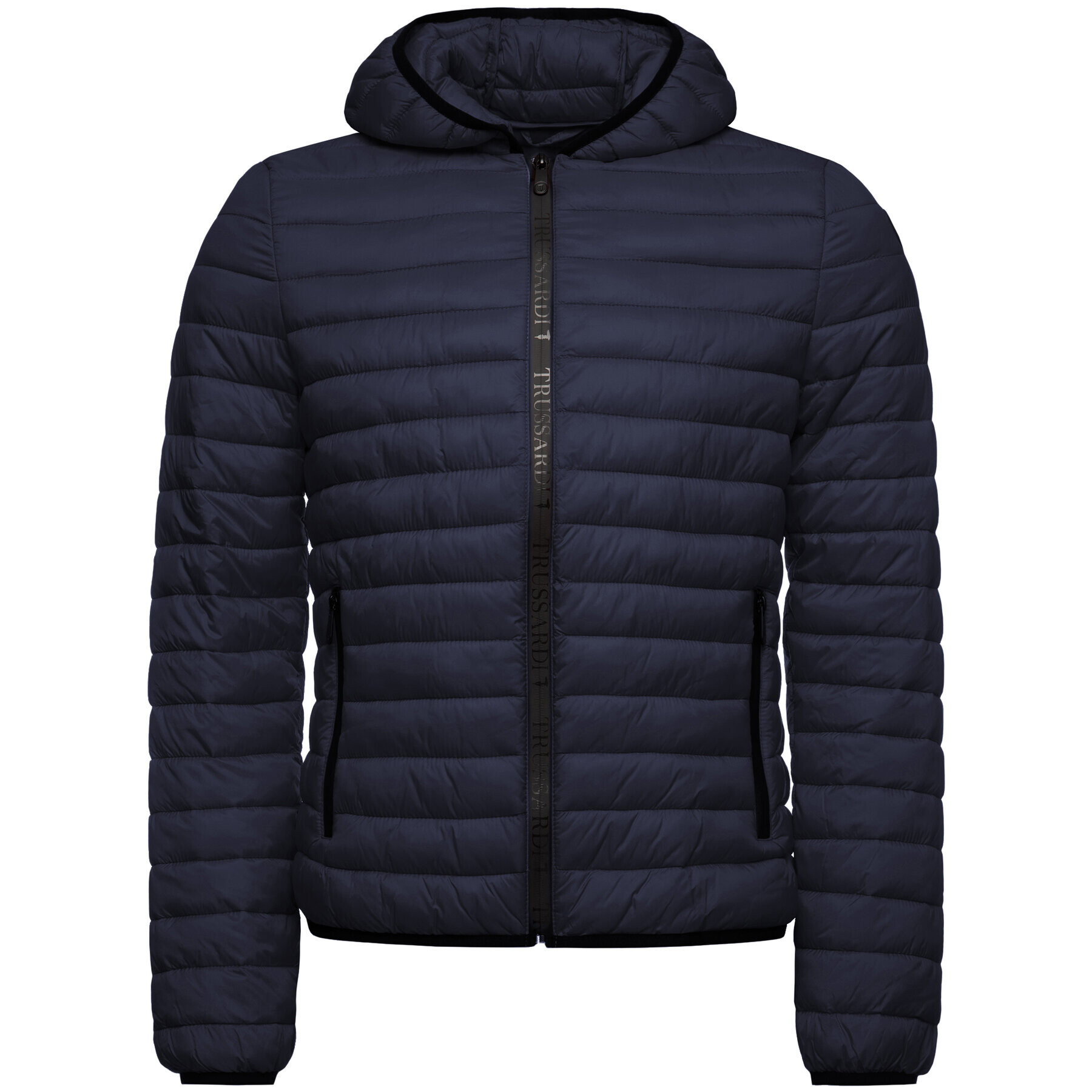 Trussardi Пухено яке Lacquer 52S00591 Тъмносин Regular Fit - Pepit.bg