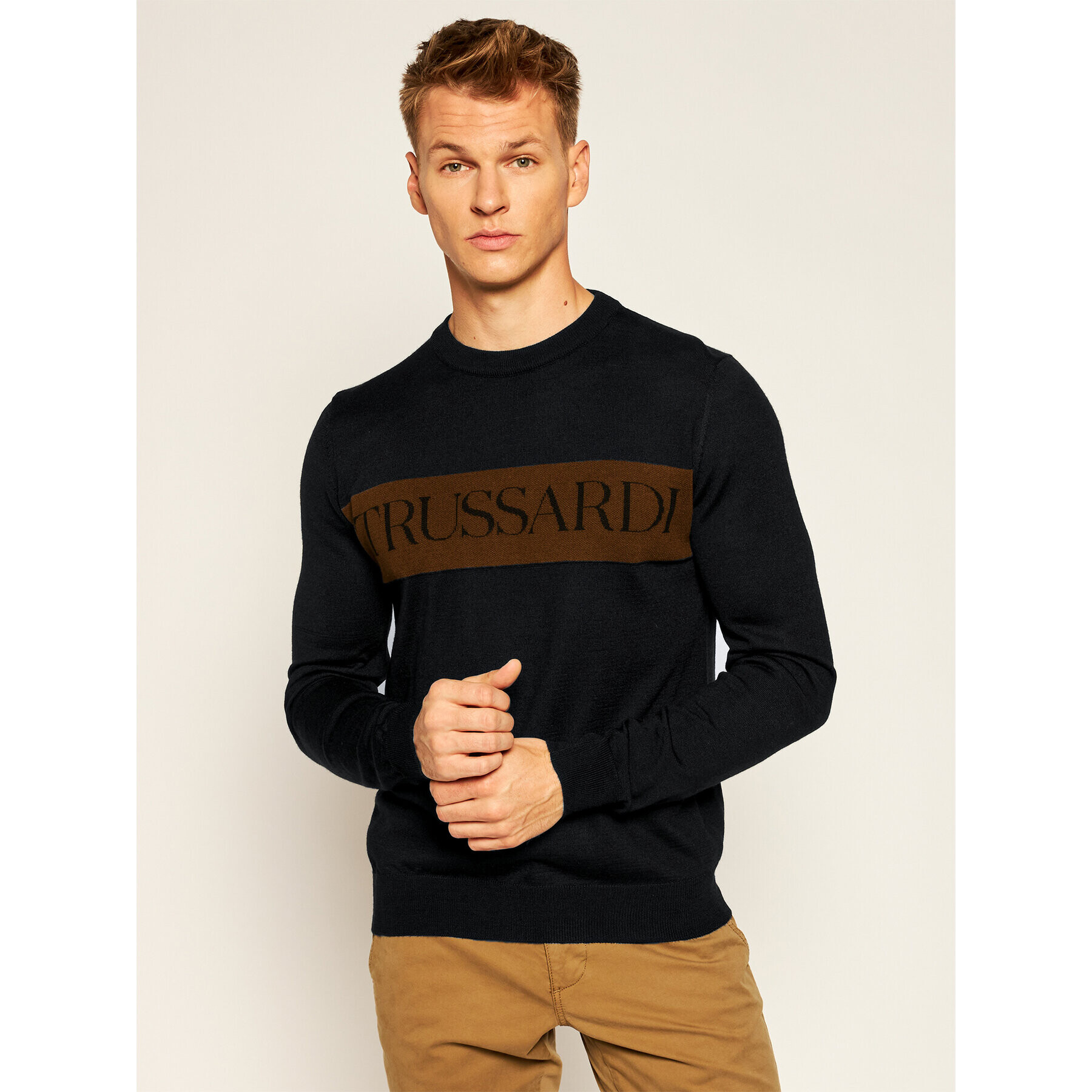 Trussardi Пуловер 52M00426 Черен Regular Fit - Pepit.bg